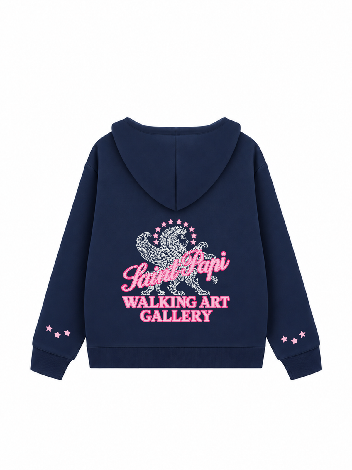 Áo Hoodie Zip Nỉ Hai Da Pink Saint Horse