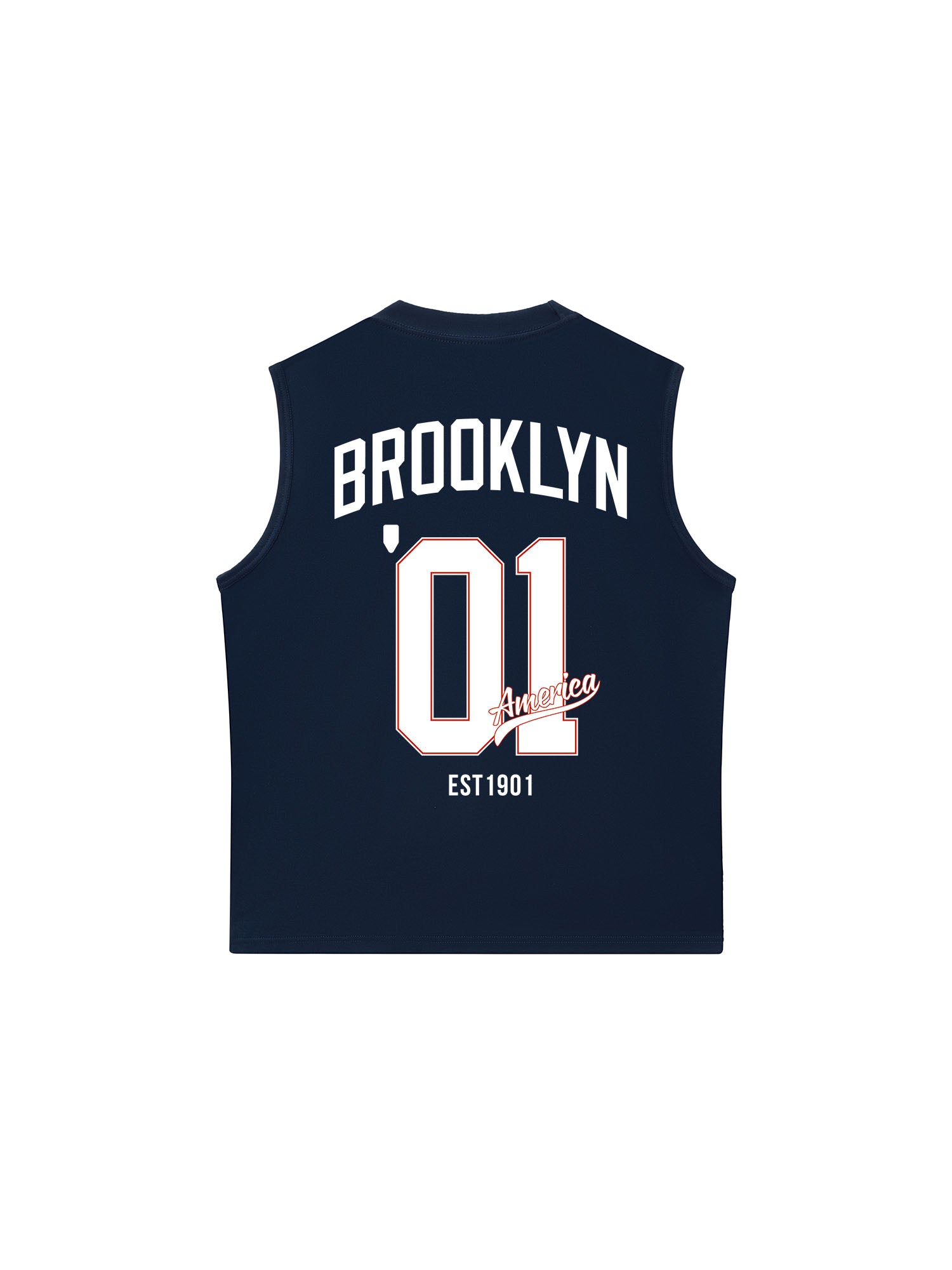 Áo Ba Lỗ Relaxed Fit Baseball Brooklyn America