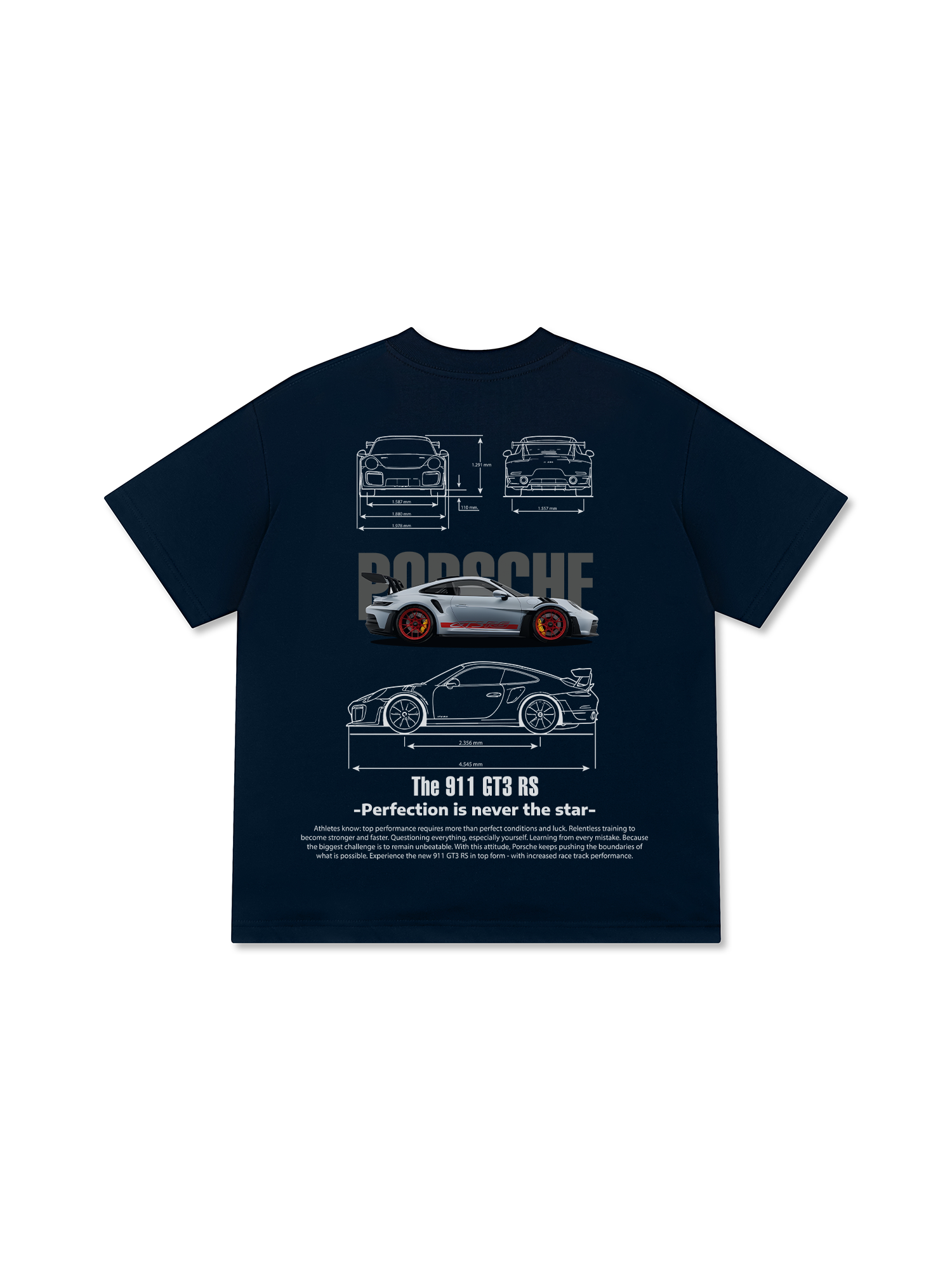 Áo Thun Relaxed Fit Porsche Blueprint 911 GT3 RS