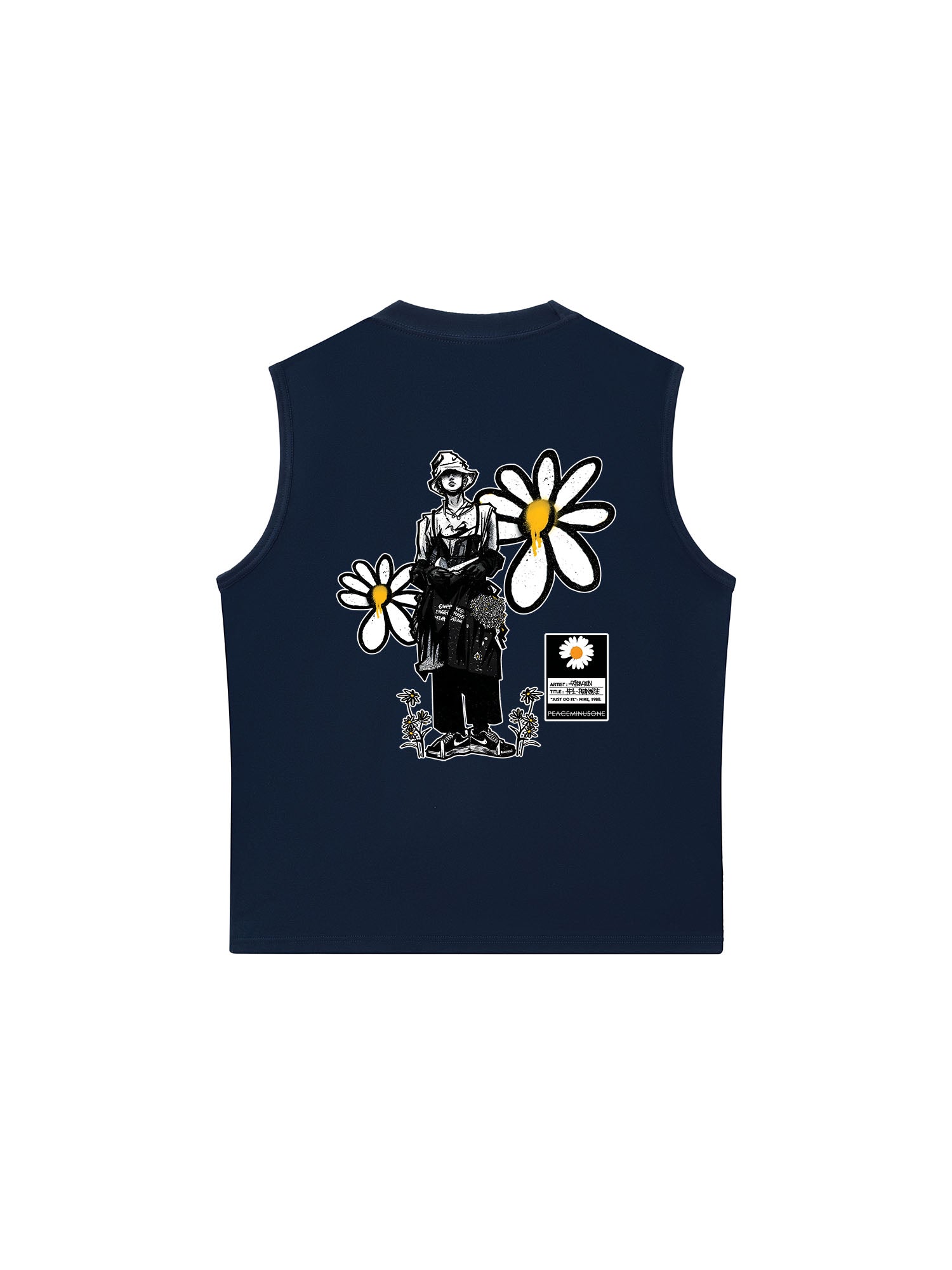 Áo Ba Lỗ Relaxed Fit Floral X GD Art Daisy