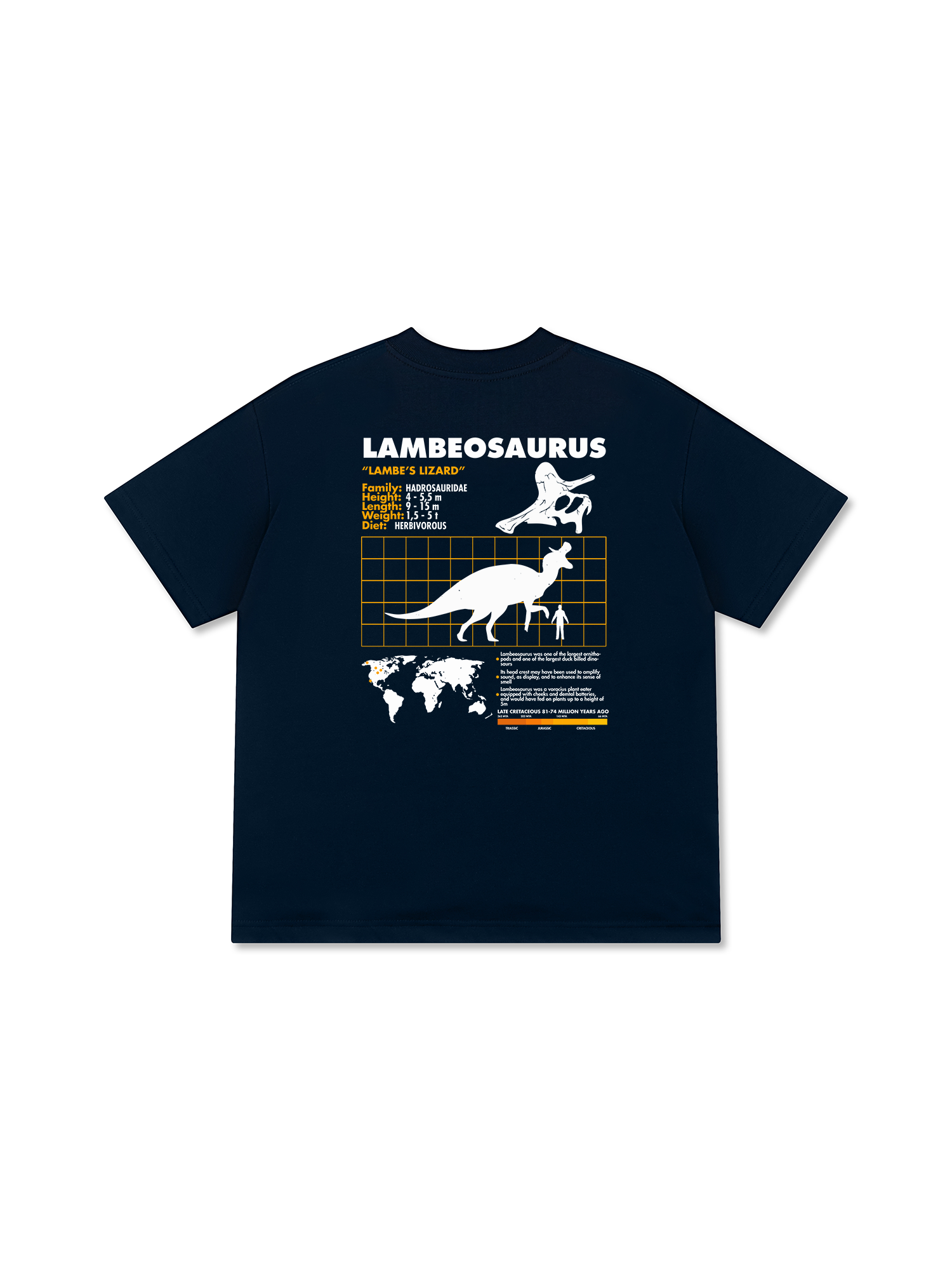 Áo Thun Relaxed Fit Analysis Table Lambeosaurus
