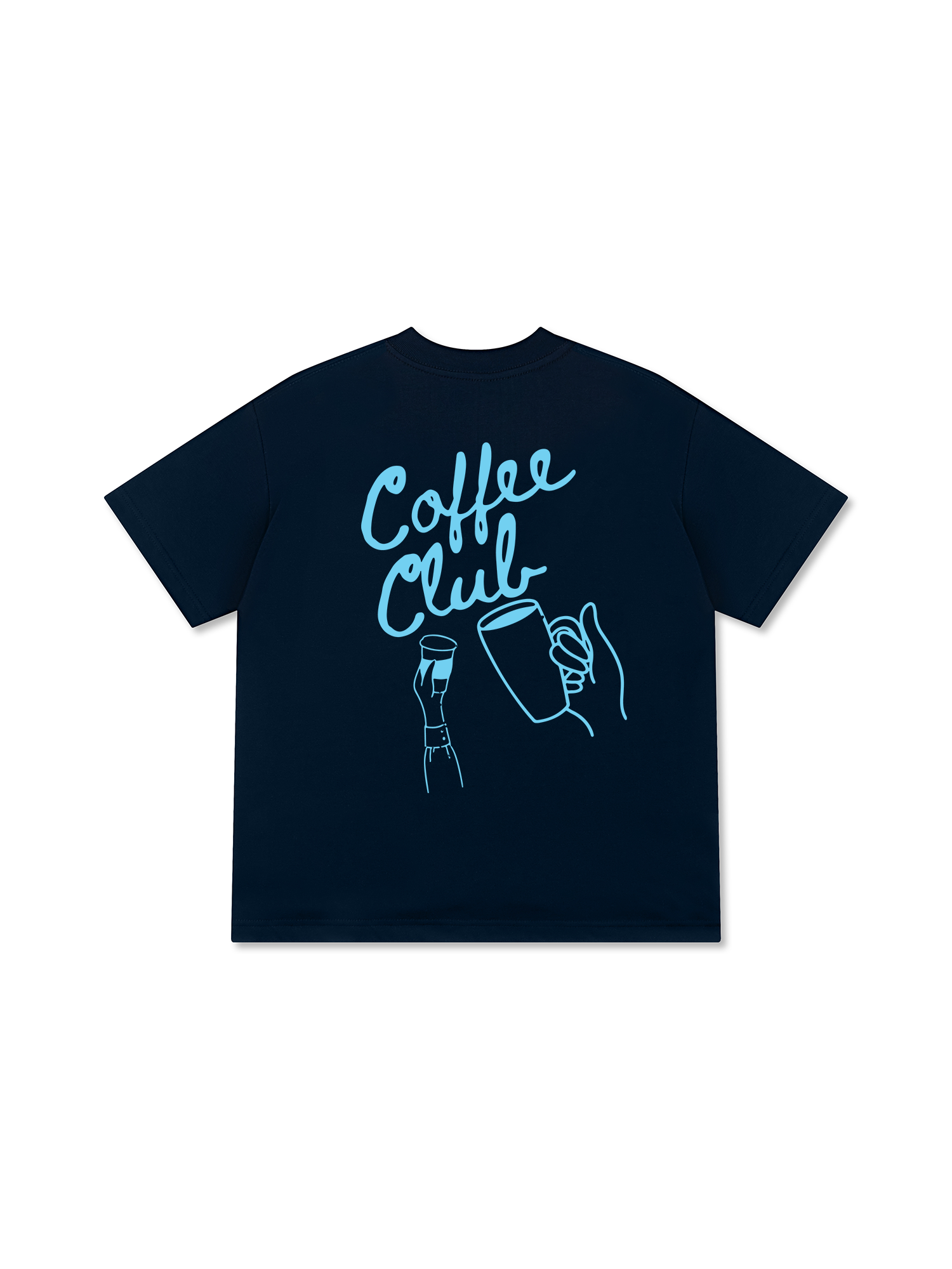 Áo Thun Relaxed Fit Coffee Club Blue