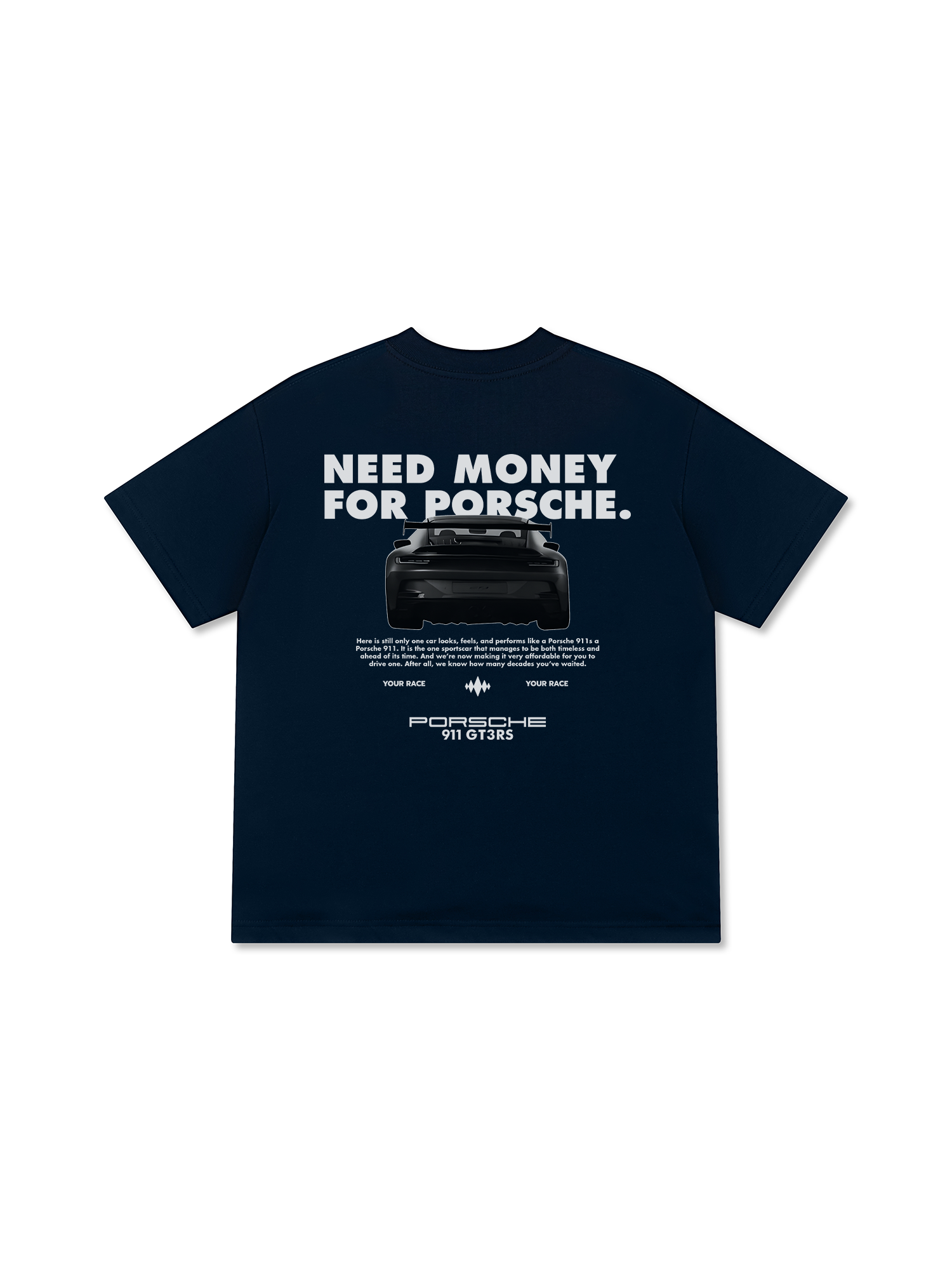 Áo Thun Relaxed Fit Porsche All Black 911 GT3RS