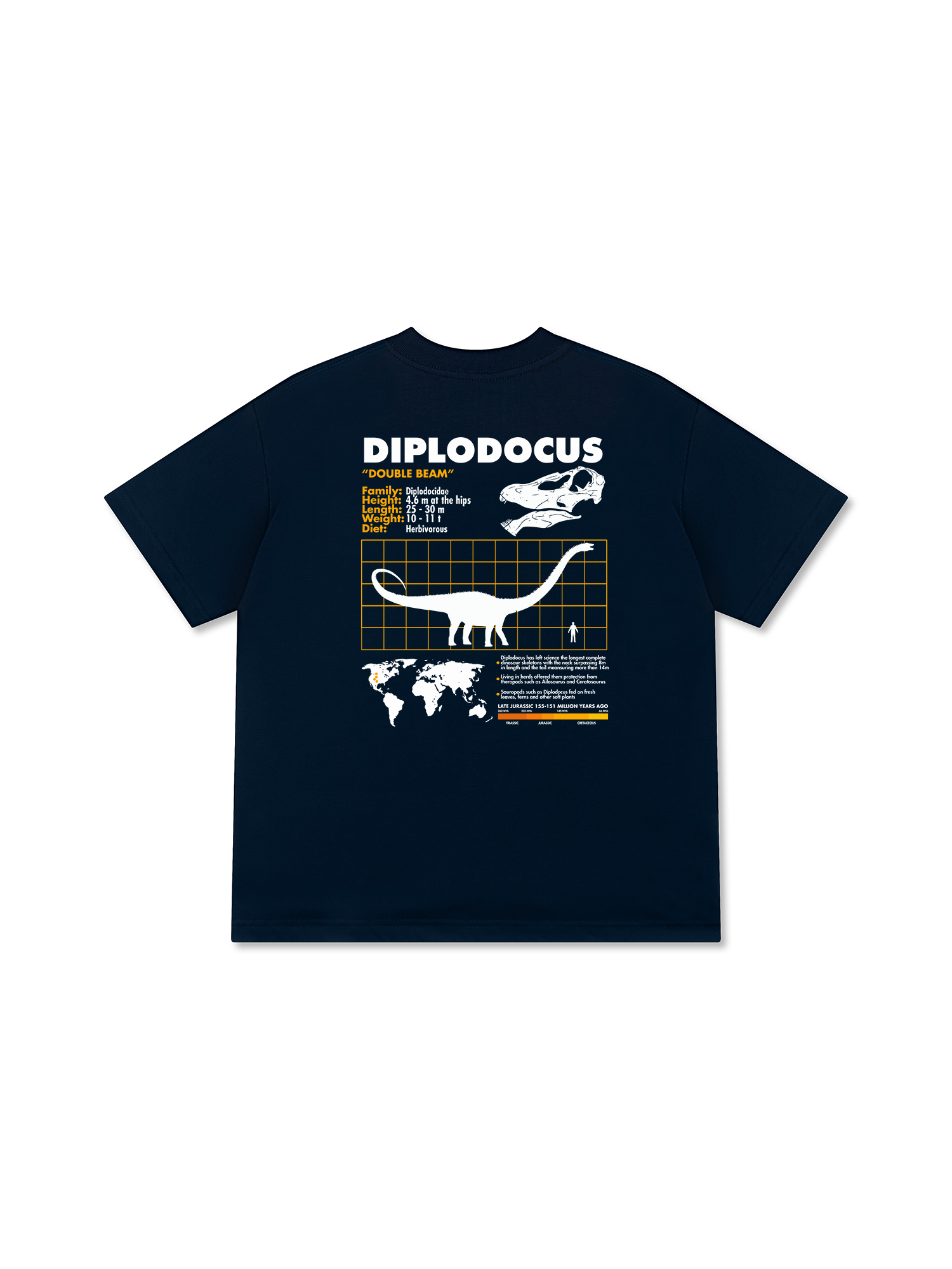 Áo Thun Relaxed Fit Analysis Table Diplodocus
