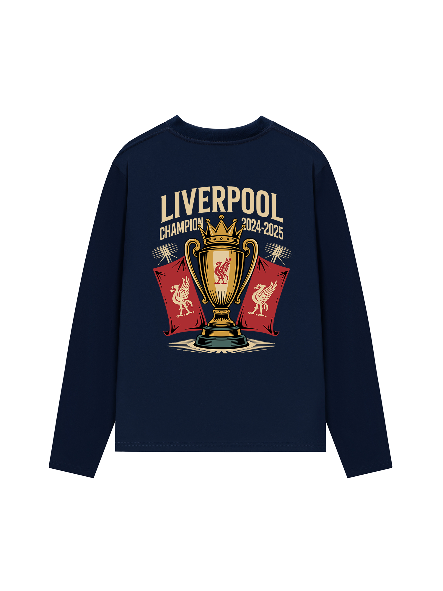 Áo Thun Dài Tay Liverpool Champion Cup