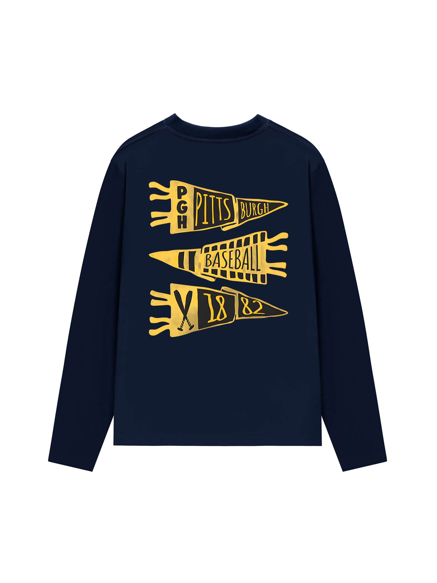 Áo Thun Dài Tay Baseball Pitts Burgh