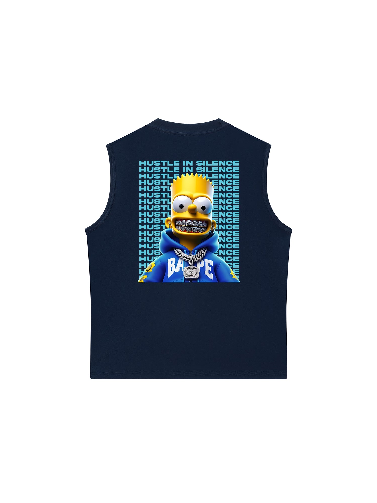 Áo Ba Lỗ Relaxed Fit Money Bart Simpson Flexing