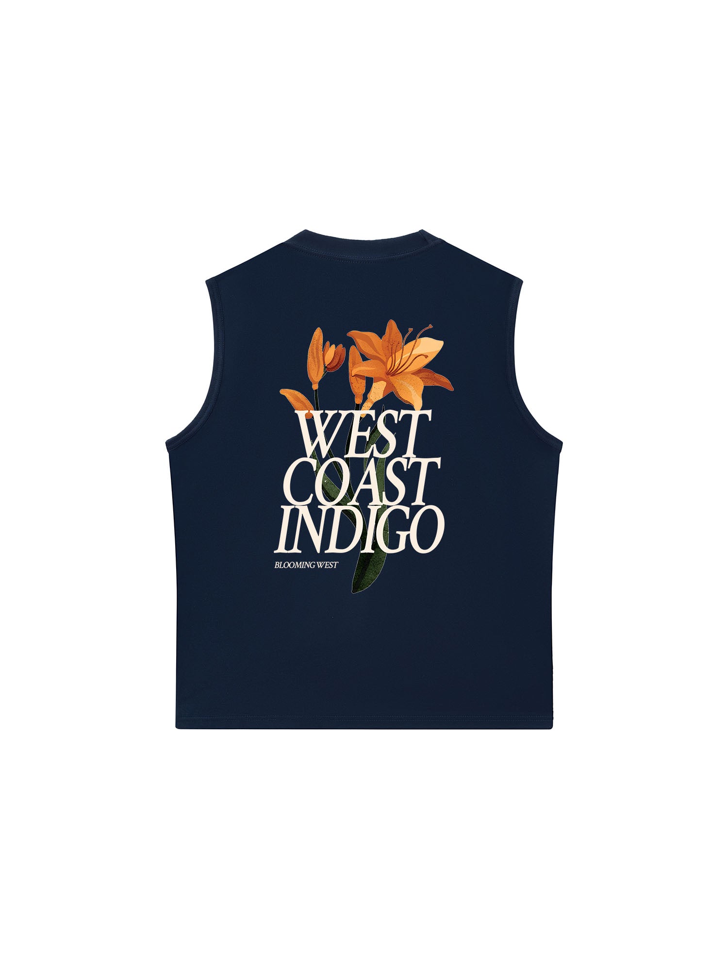 Áo Ba Lỗ Relaxed Fit West coast indigo