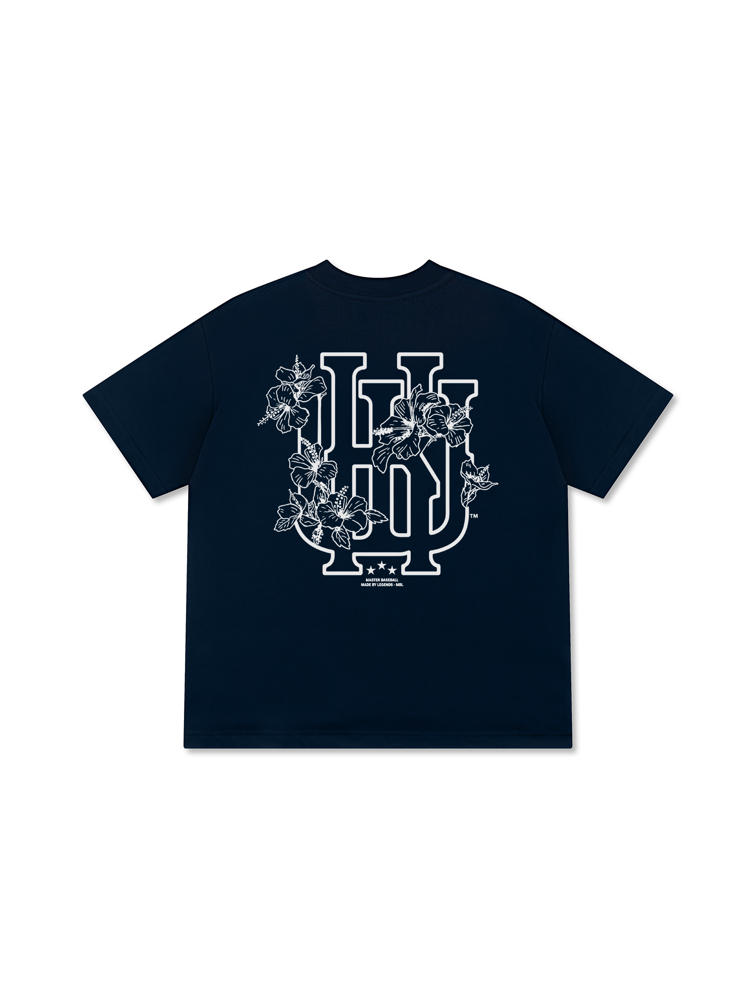 Áo Thun Relaxed Fit Master Baseball Flower Black White