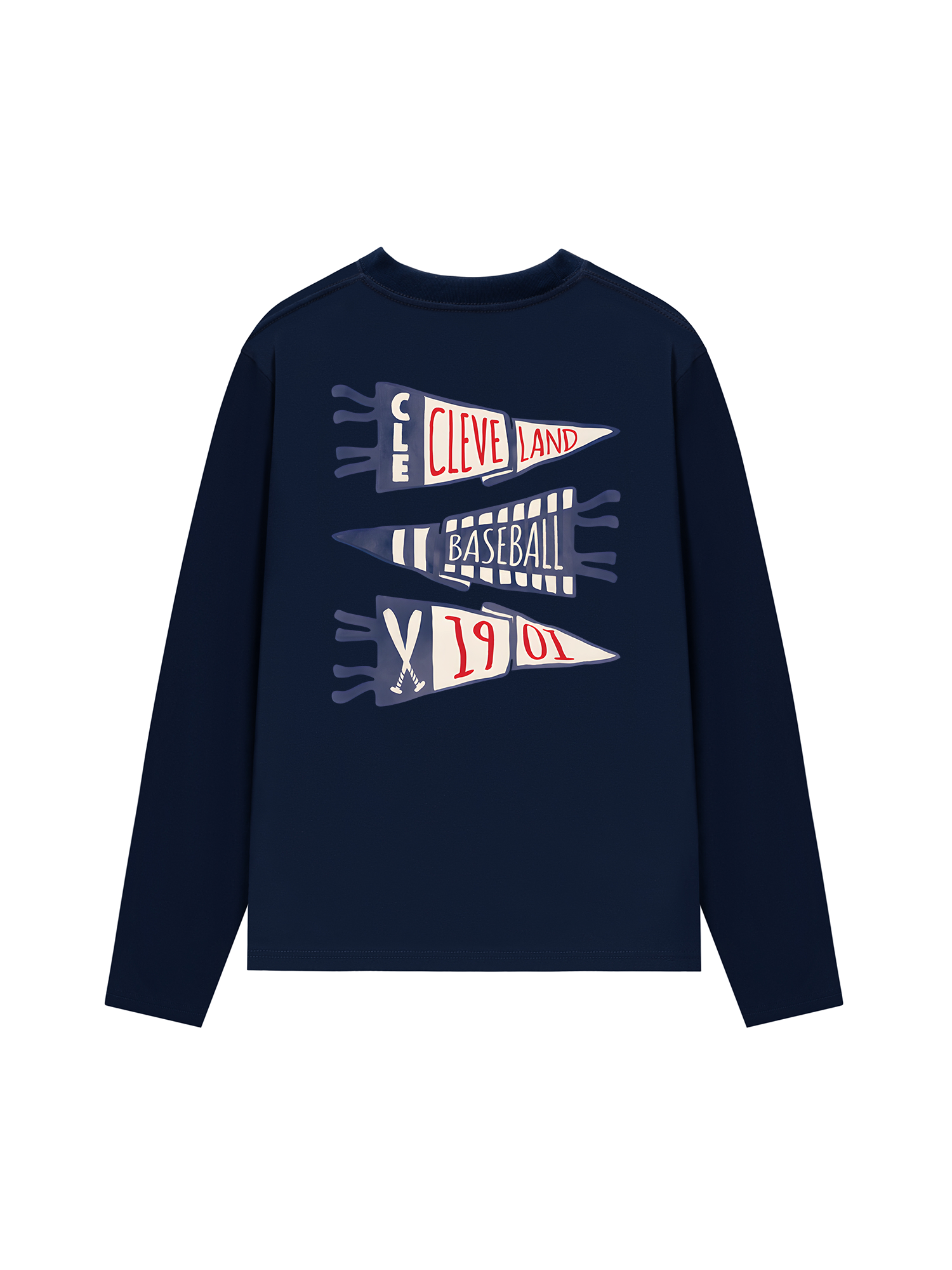 Áo Thun Dài Tay Baseball Cleve Land