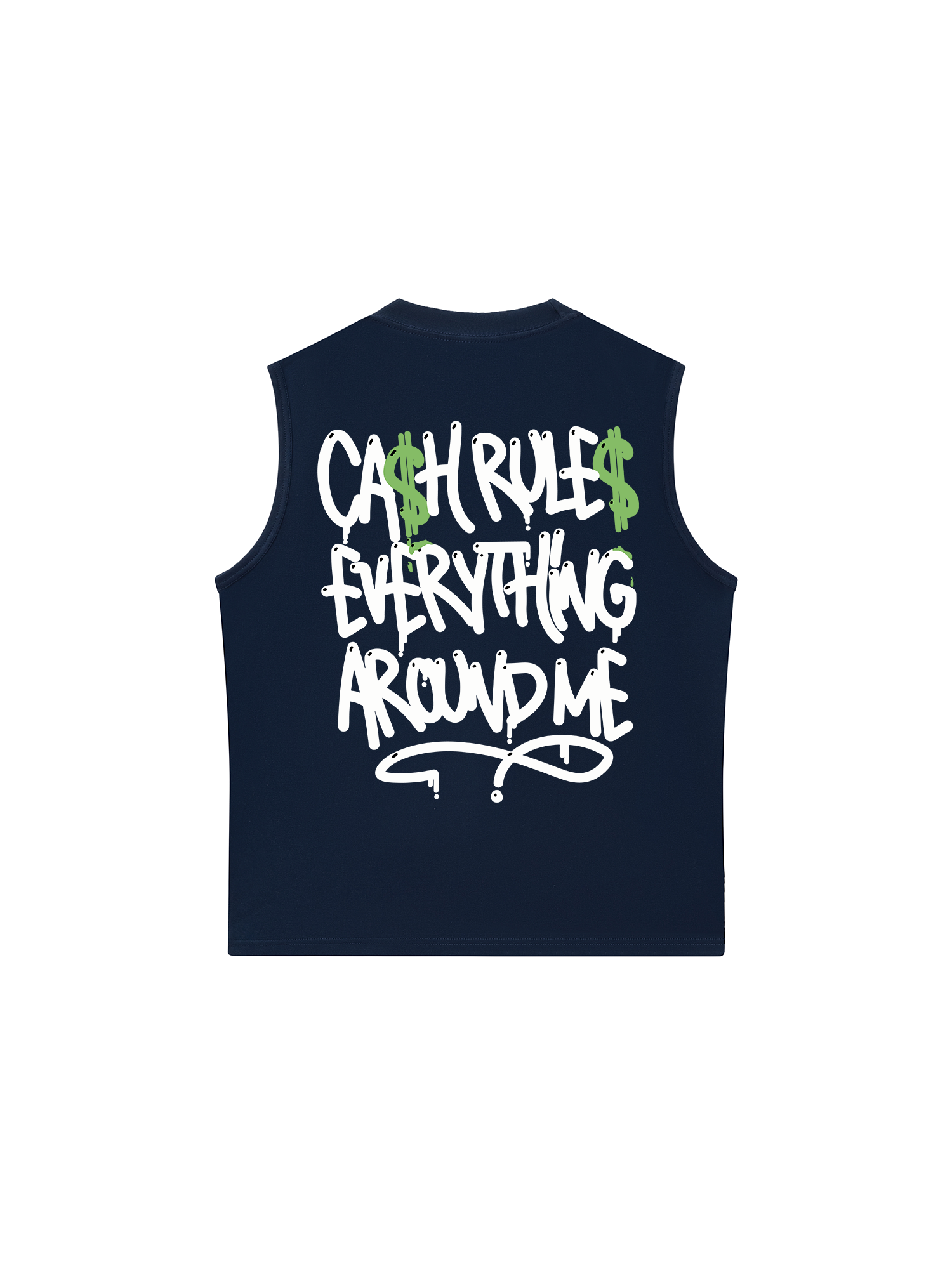 Áo Ba Lỗ Relaxed Fit Money Cash Rules Everything