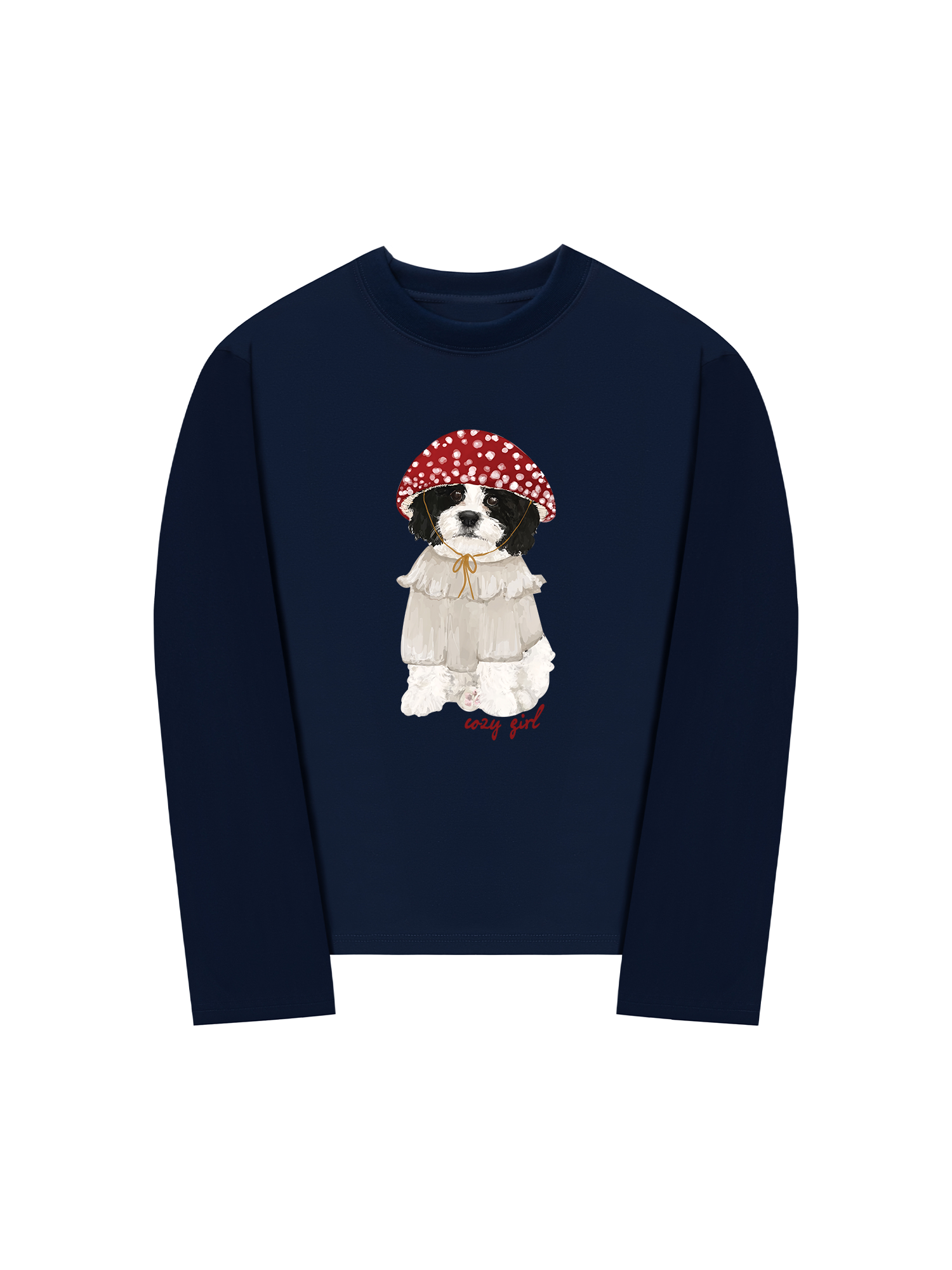 Áo Thun Dài Tay Cozy Girrl Cute Puppy