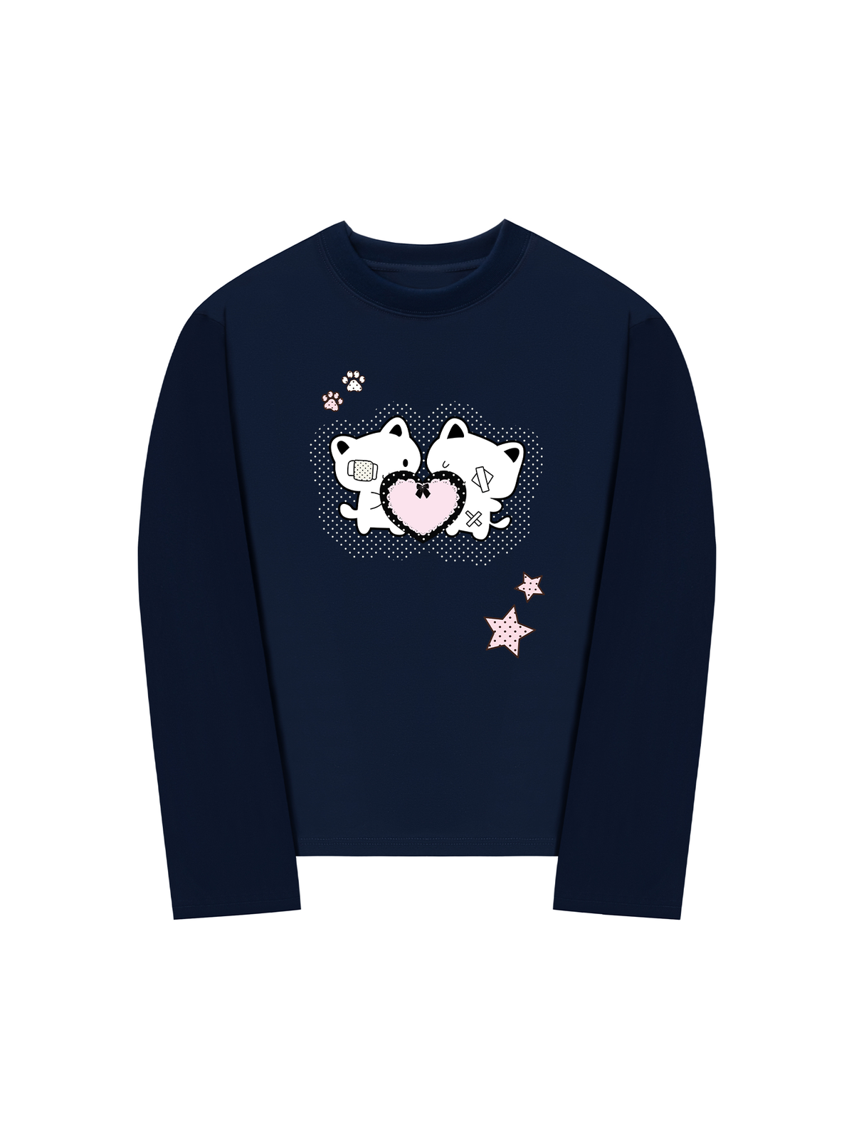 Áo Thun Dài Tay Dotty Mood Starlight Kitty Care