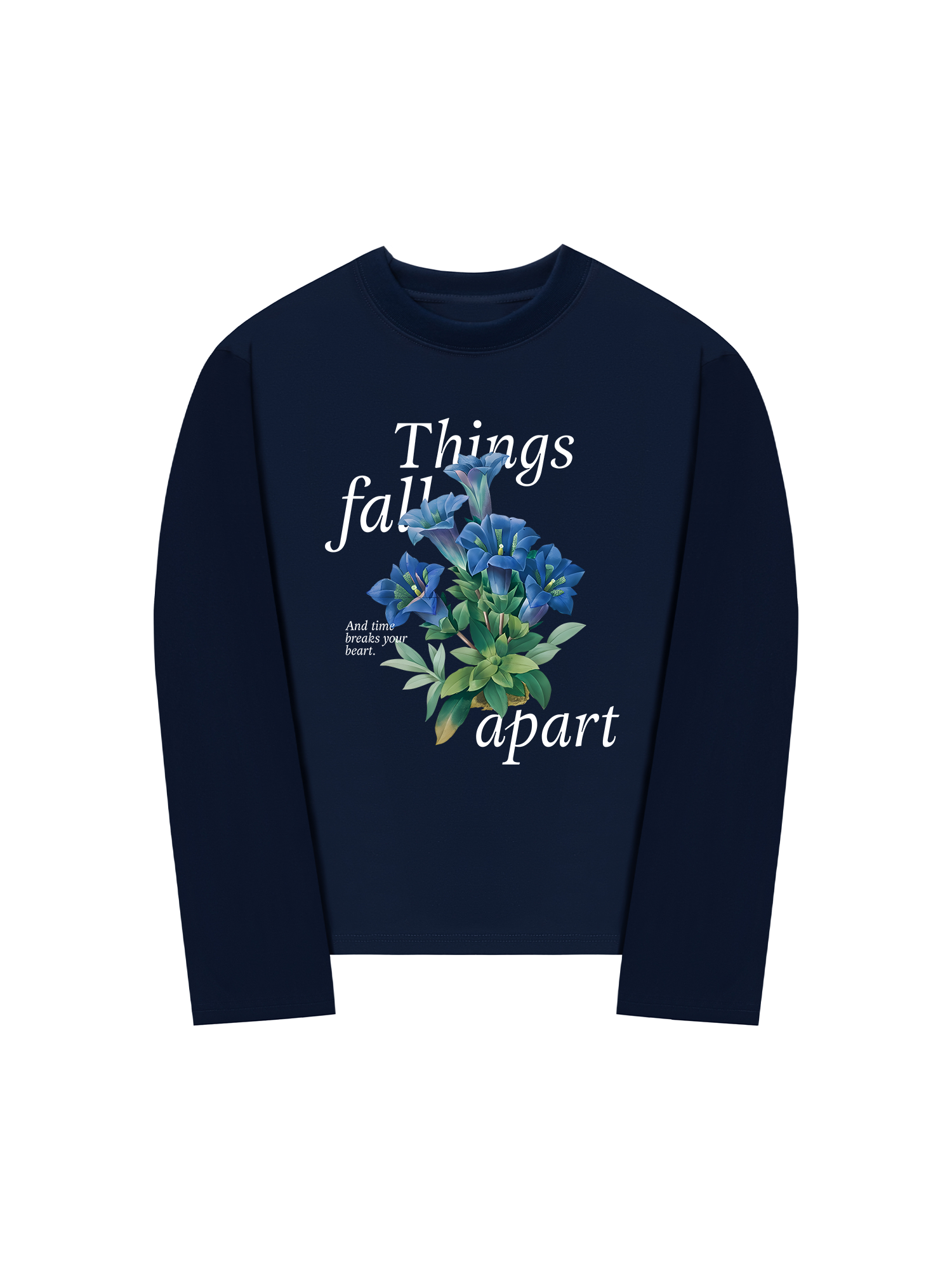 Áo Thun Dài Tay Floral Things Fall Apart