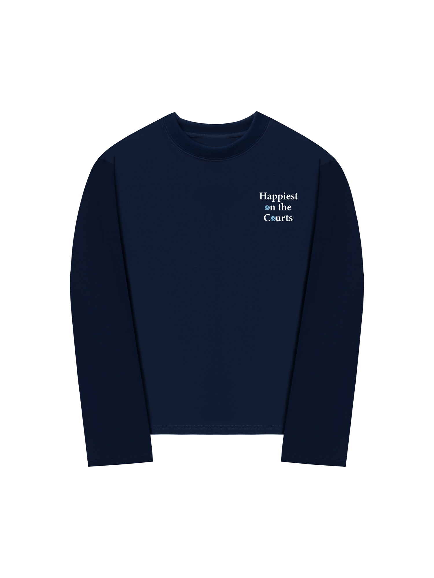 Áo Thun Dài Tay Pickleball Happiest on the Courts