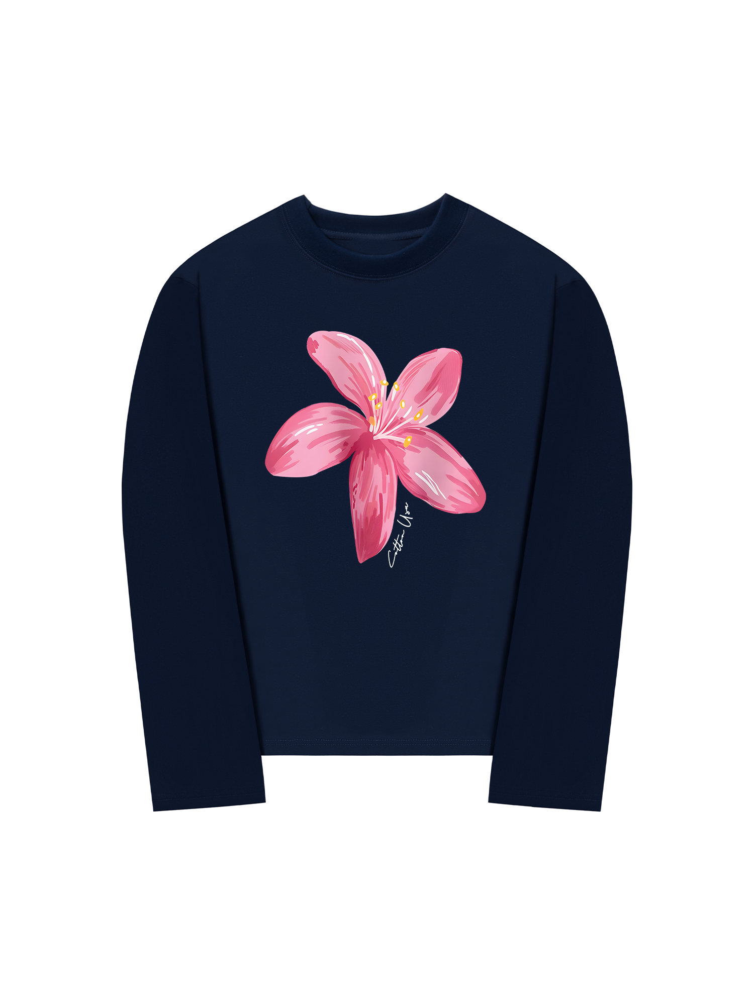 Áo Thun Dài Tay Floral Pink Flower