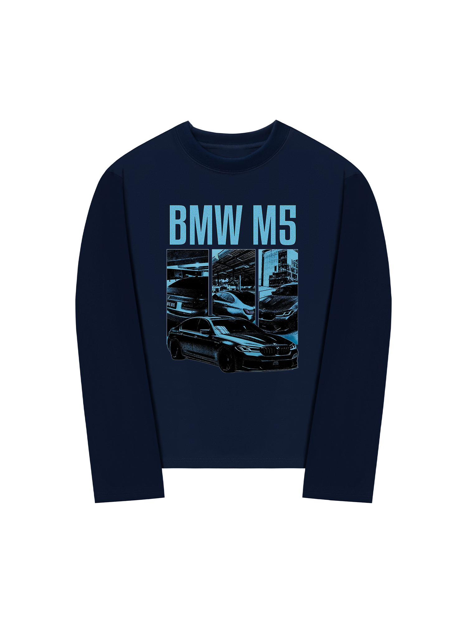 Áo Thun Dài Tay BMW M5 Dark Blue