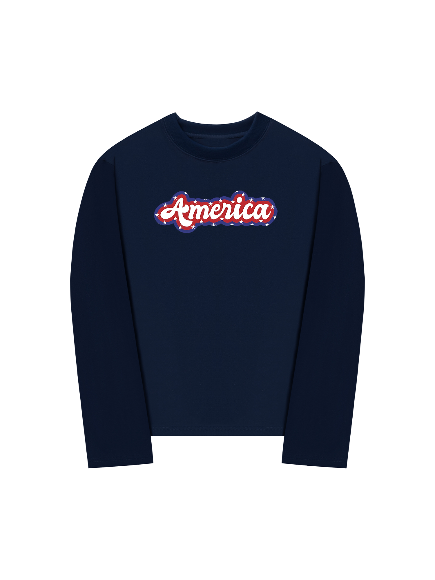 Áo Thun Dài Tay USA Retro Flag America