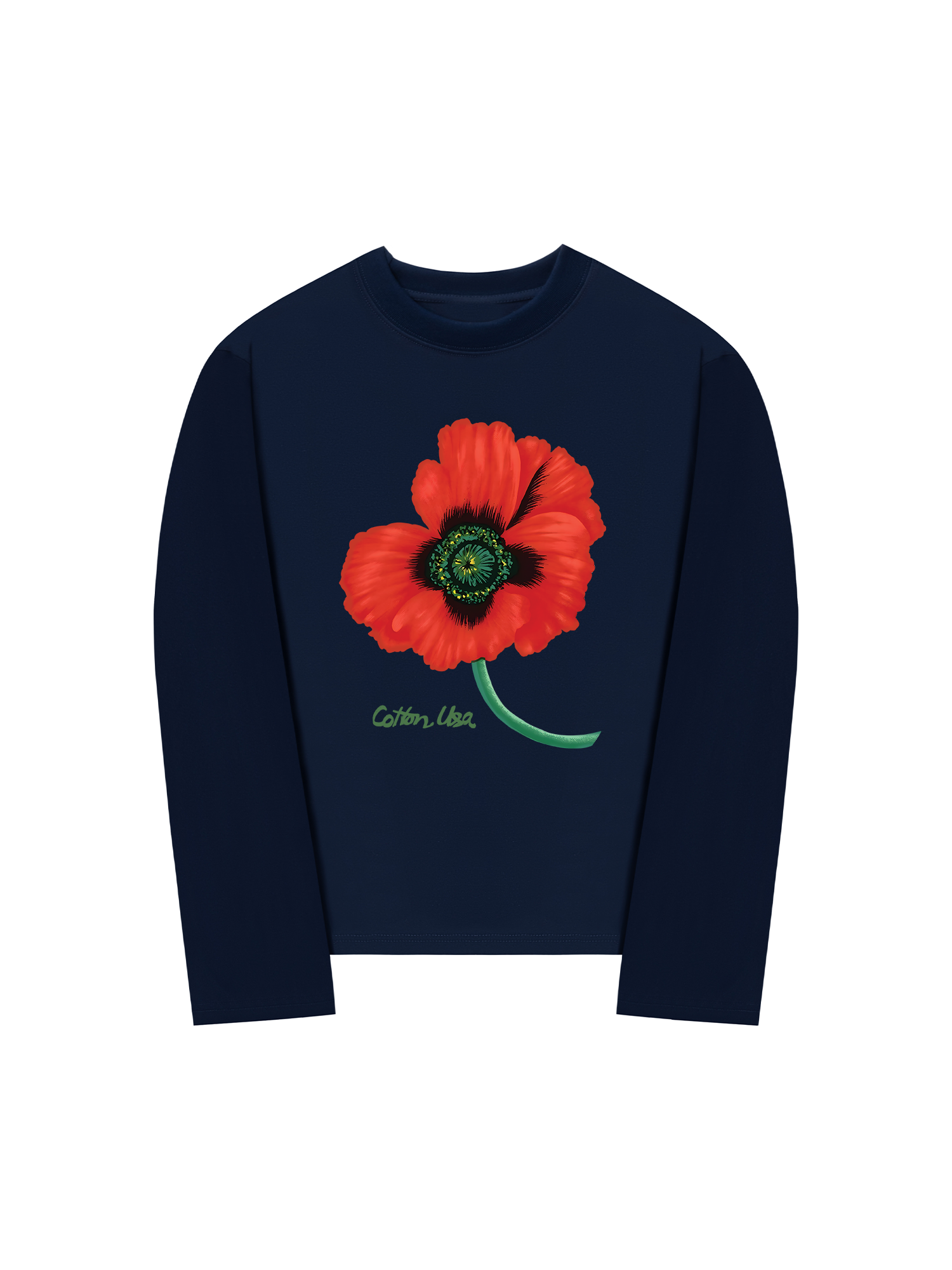 Áo Thun Dài Tay Floral Red