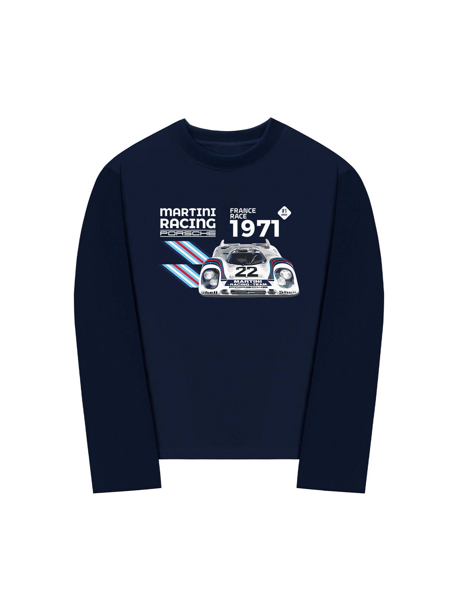 Áo Thun Dài Tay Porsche France Race 1971