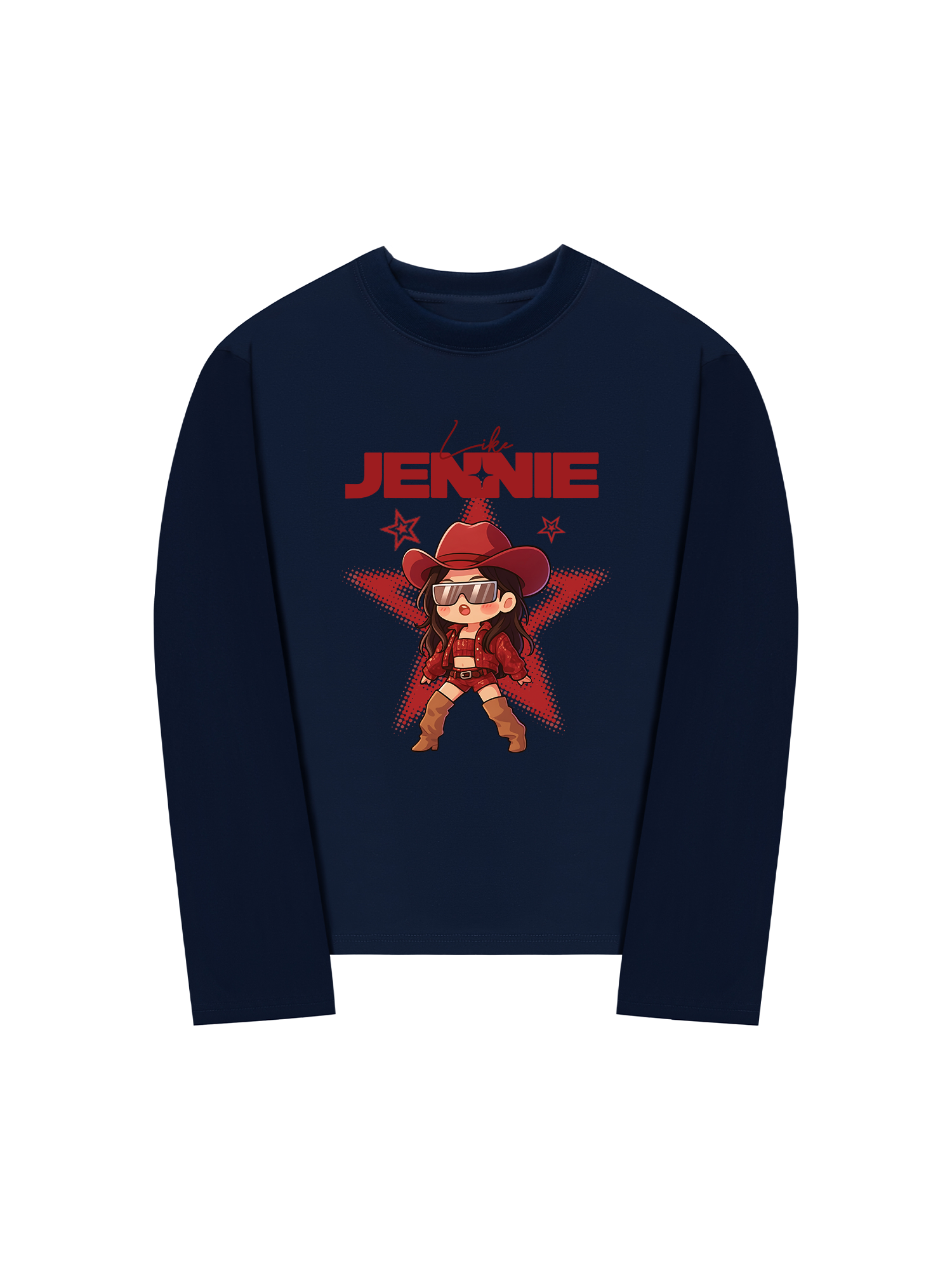 Áo Thun Dài Tay Black Pink Like Jenie