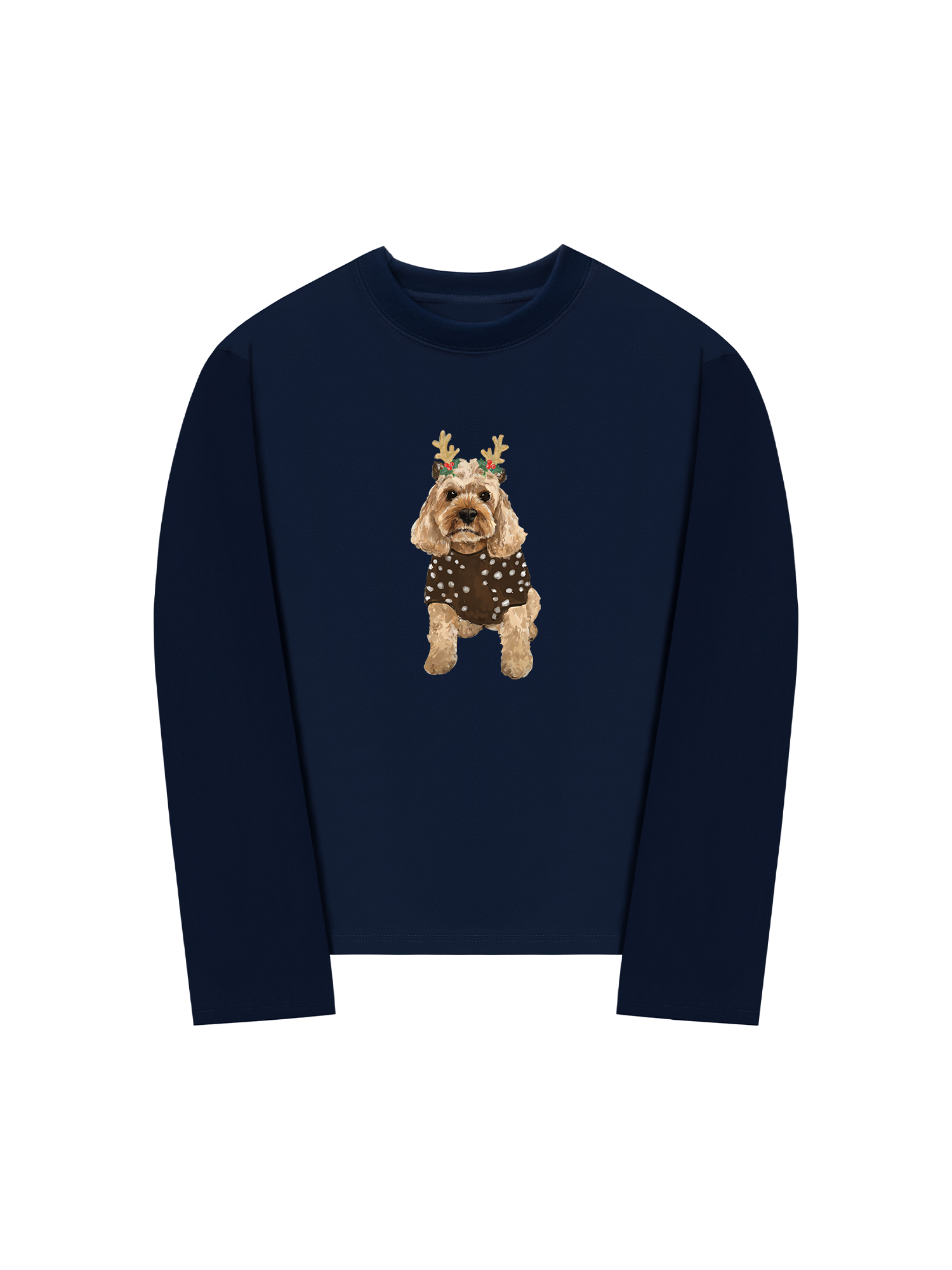 Áo Thun Dài Tay Holiday Poodle Christmas