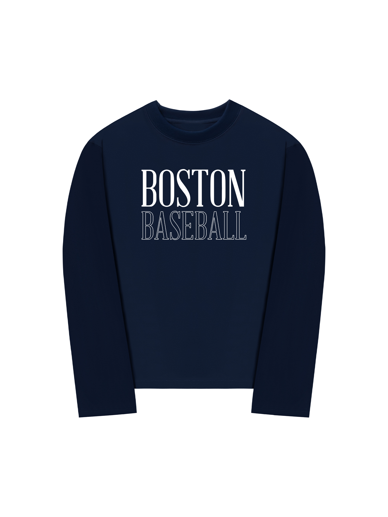 Áo Thun Dài Tay Baseball Basic Boston