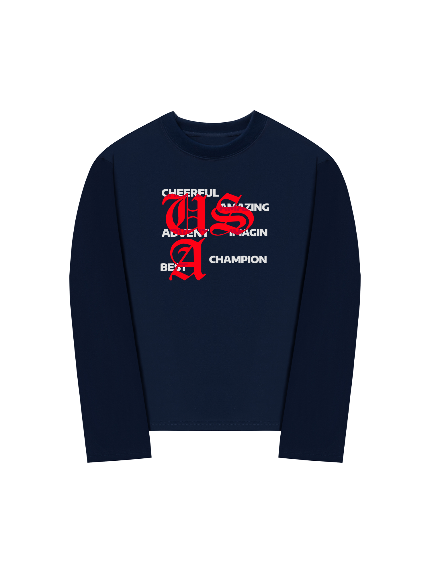 Áo Thun Dài Tay USA Classic Positive