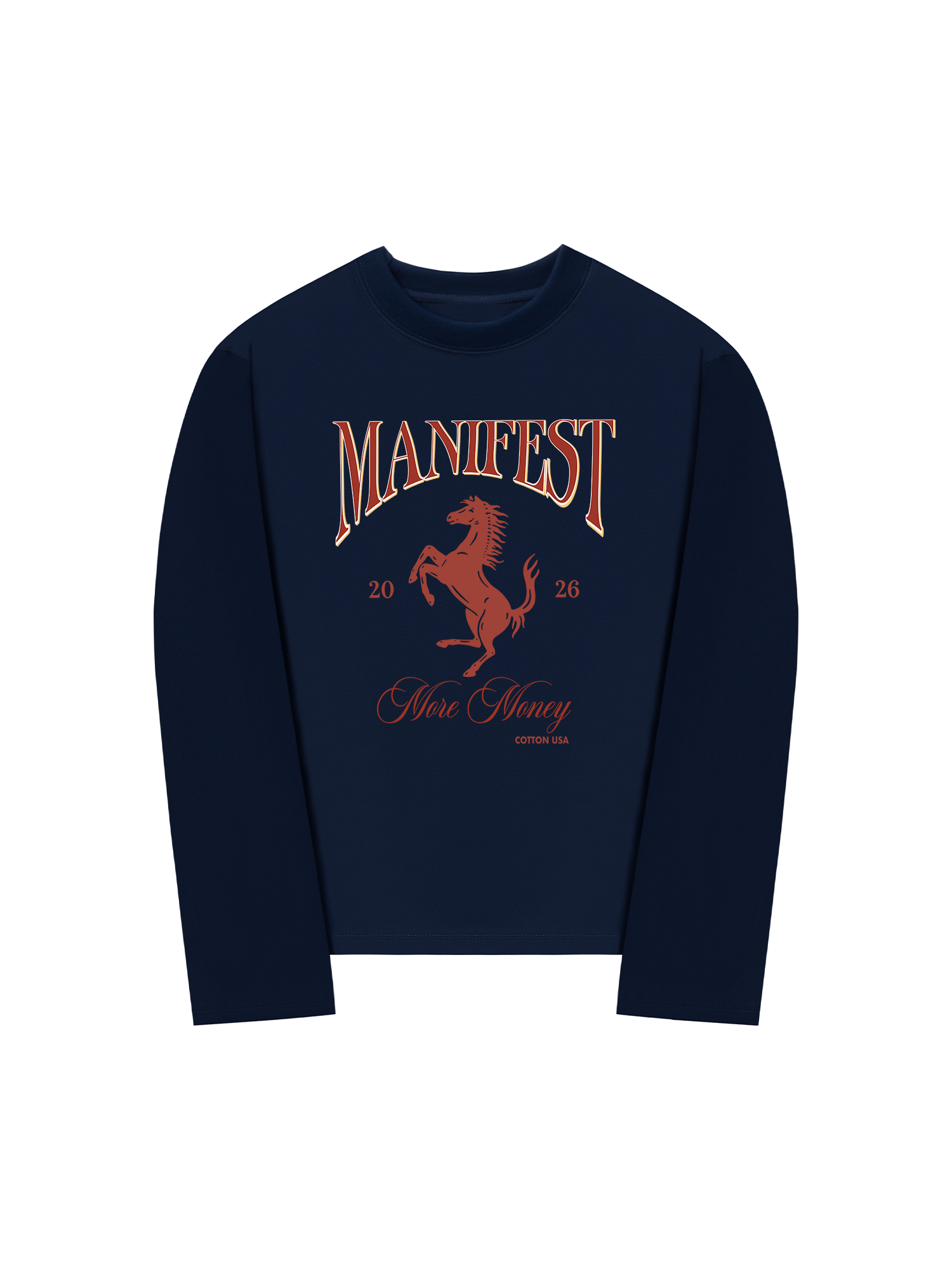 Áo Thun Dài Tay Manifest 2026 More Money