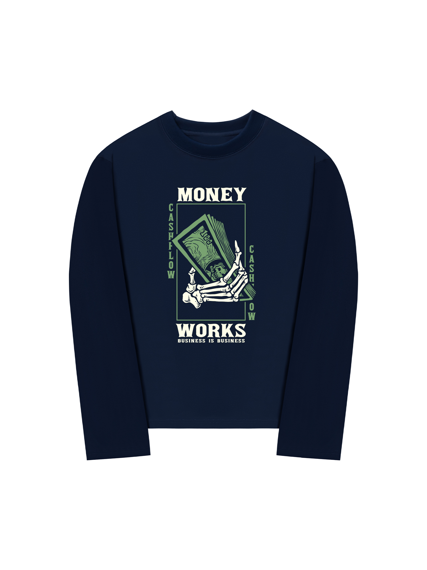 Áo Thun Dài Tay Money Works Business Is Business