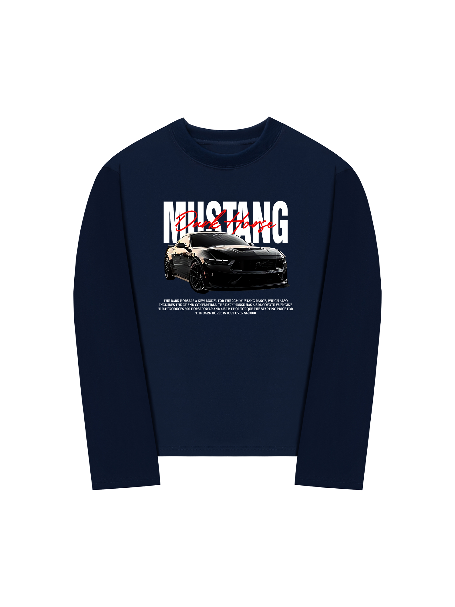 Áo Thun Dài Tay Ford Mustang Dark Horse