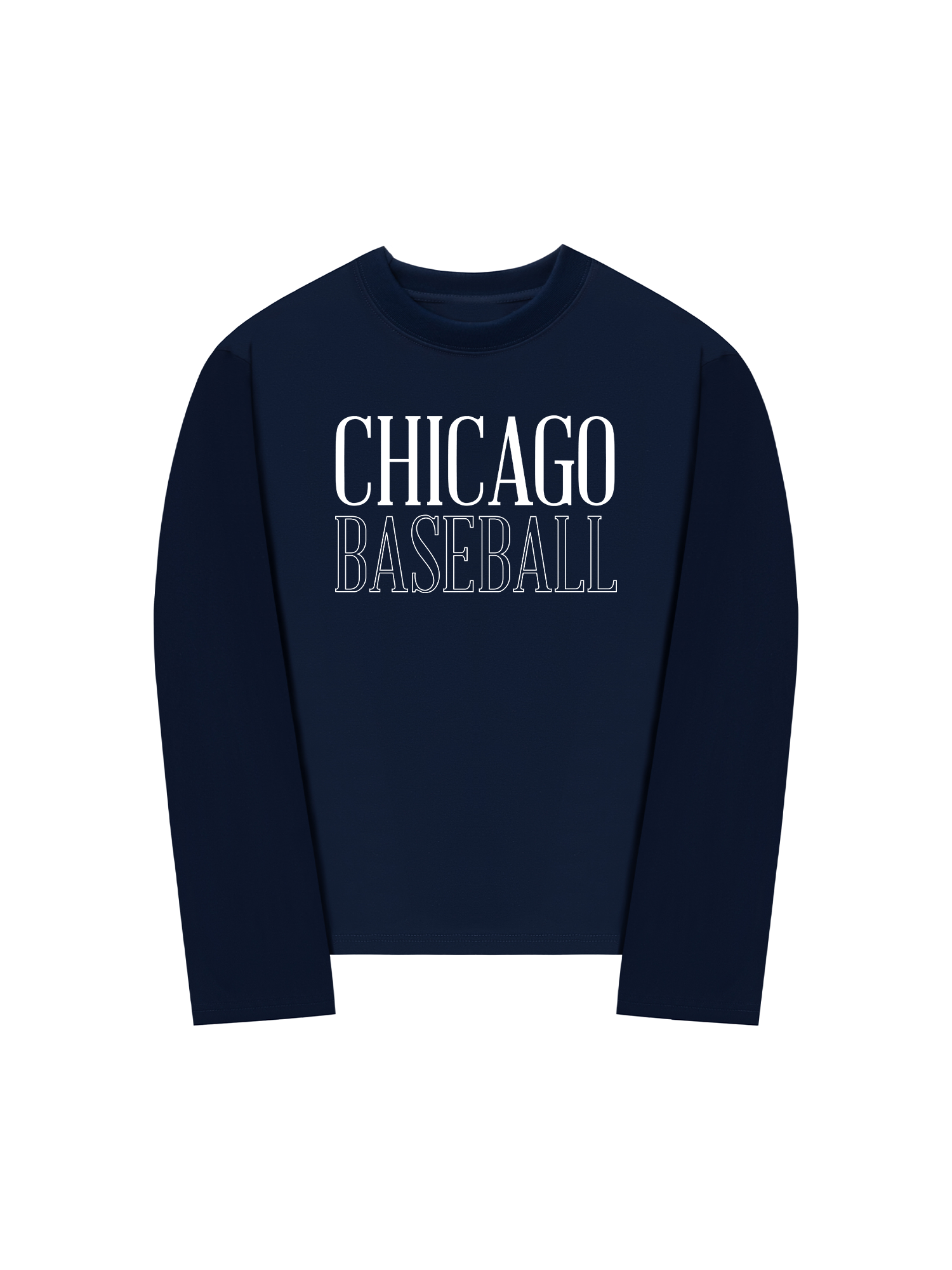 Áo Thun Dài Tay Baseball Basic Chicago