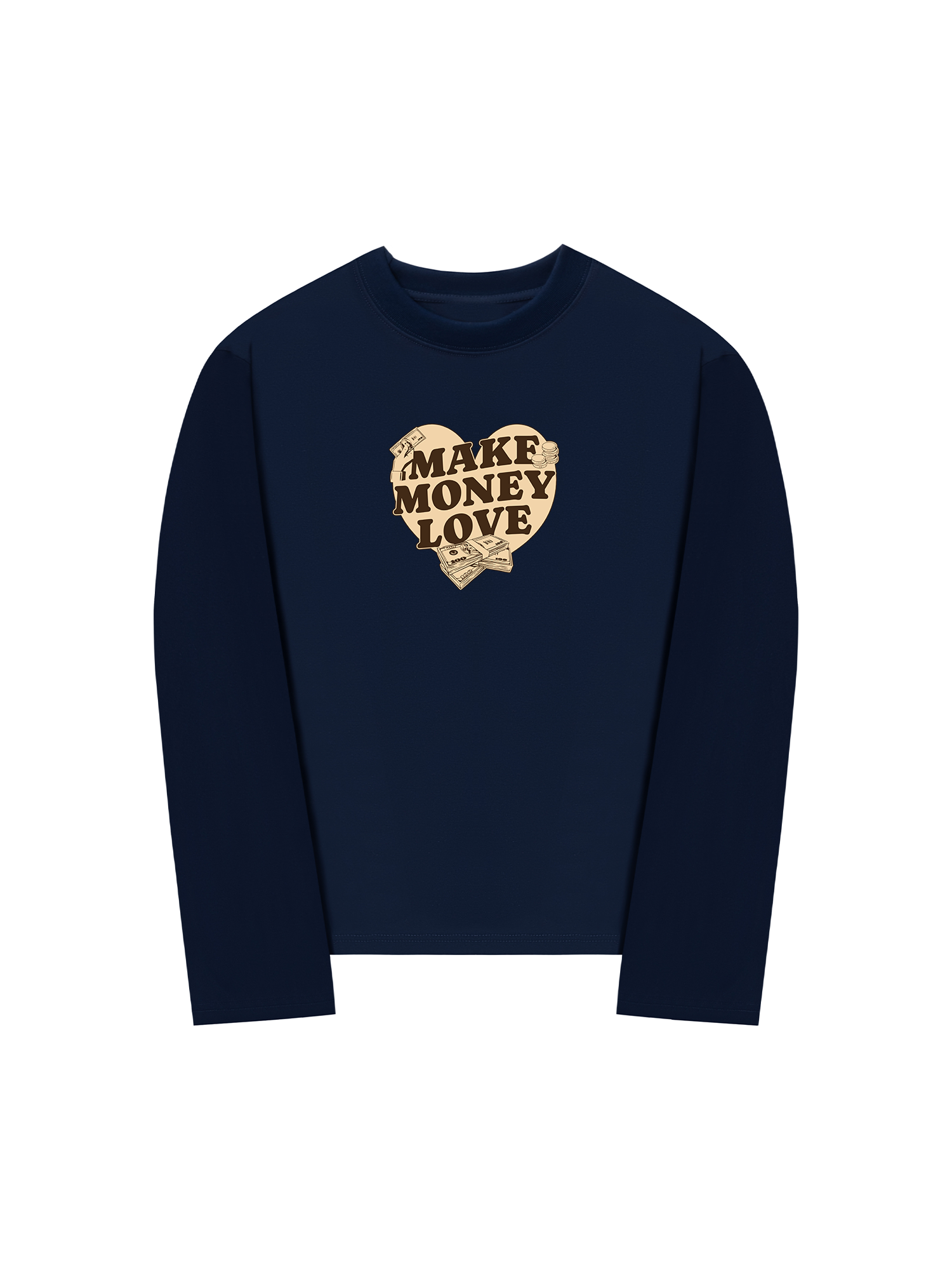 Áo Thun Dài Tay Money Make Money Love