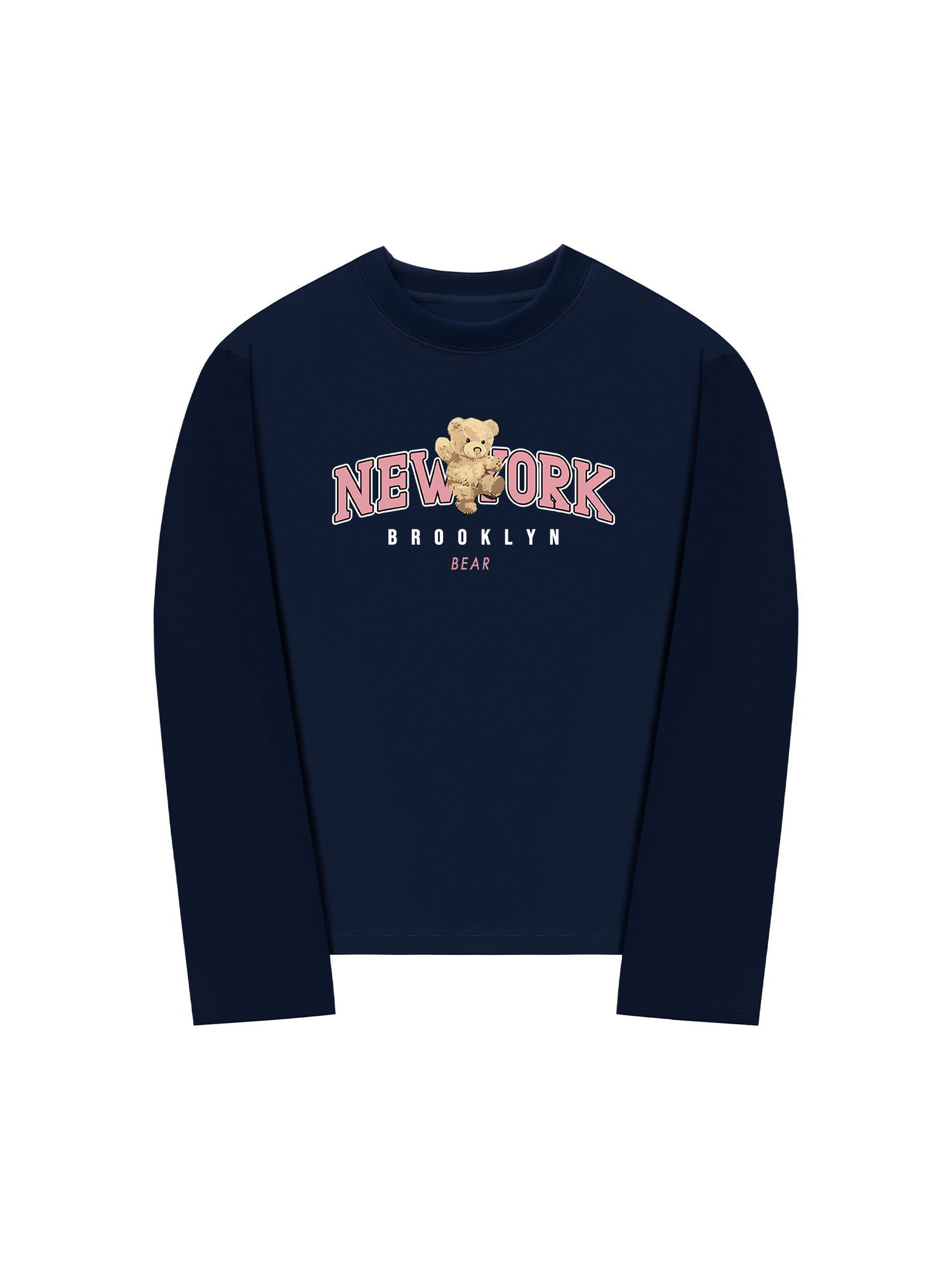 Áo Thun Dài Tay City Pink New York Bear