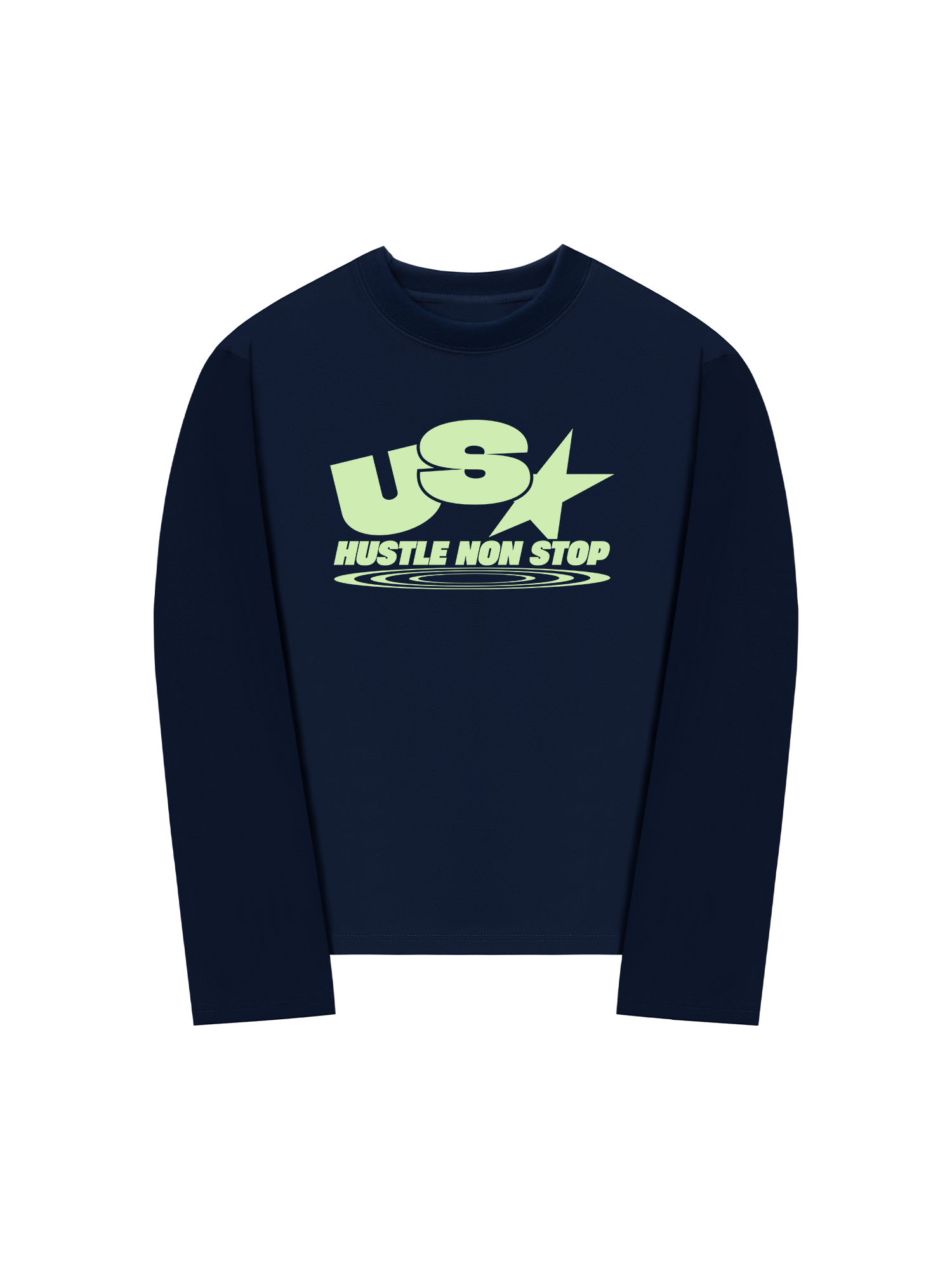 Áo Thun Dài Tay USA Hustle Non Stop