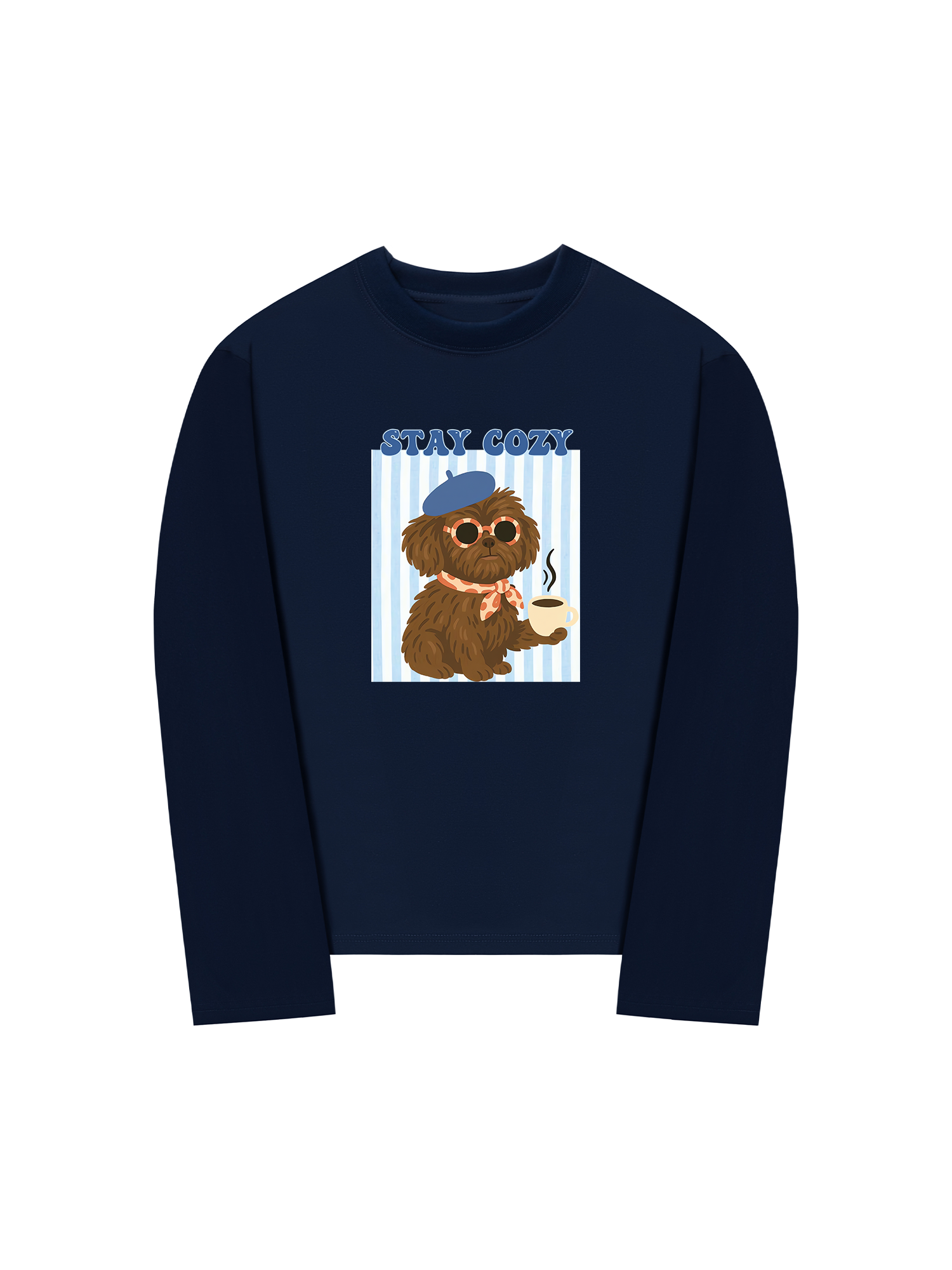 Áo Thun Dài Tay Stay Cozy Cute Puppy