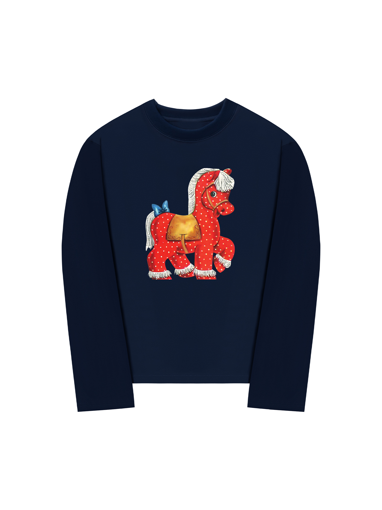 Áo Thun Dài Tay Red Dots Horse