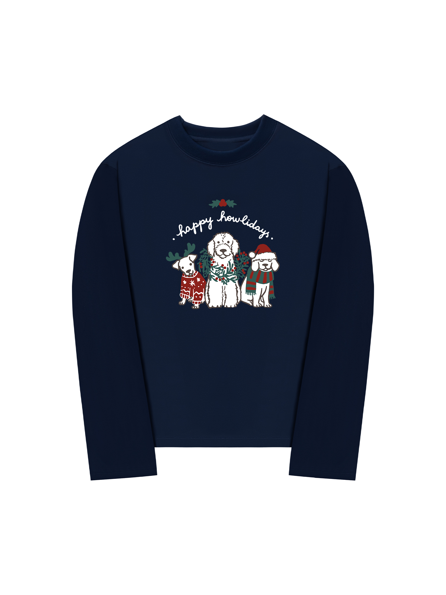 Áo Thun Dài Tay Happy Howlidays