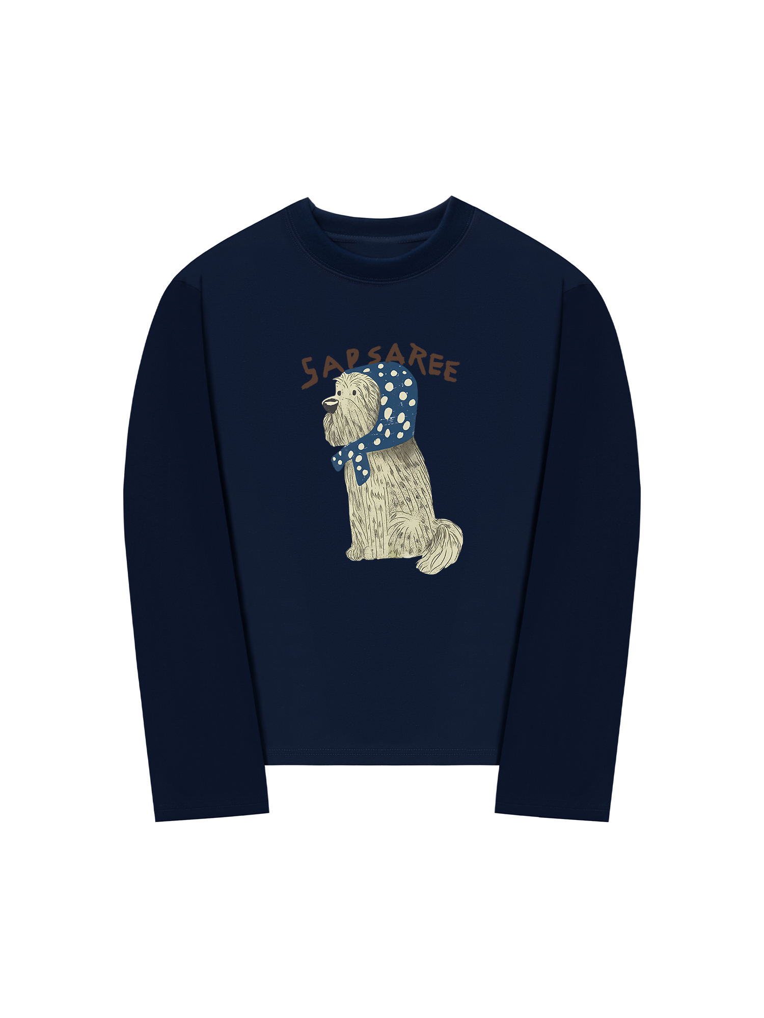 Áo Thun Dài Tay Cute Puppy Blue