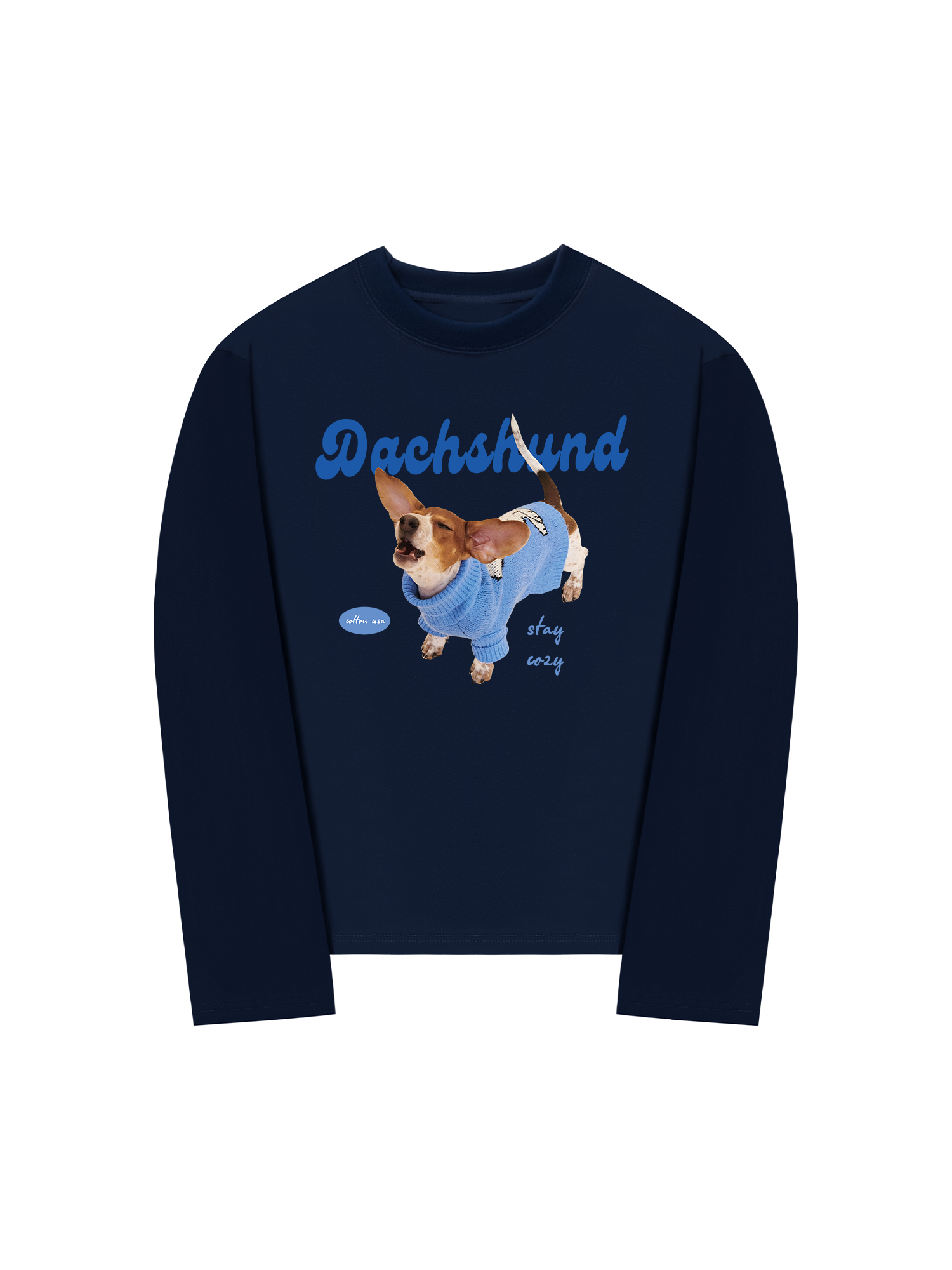 Áo Thun Dài Tay Dachshund Stay Cozy