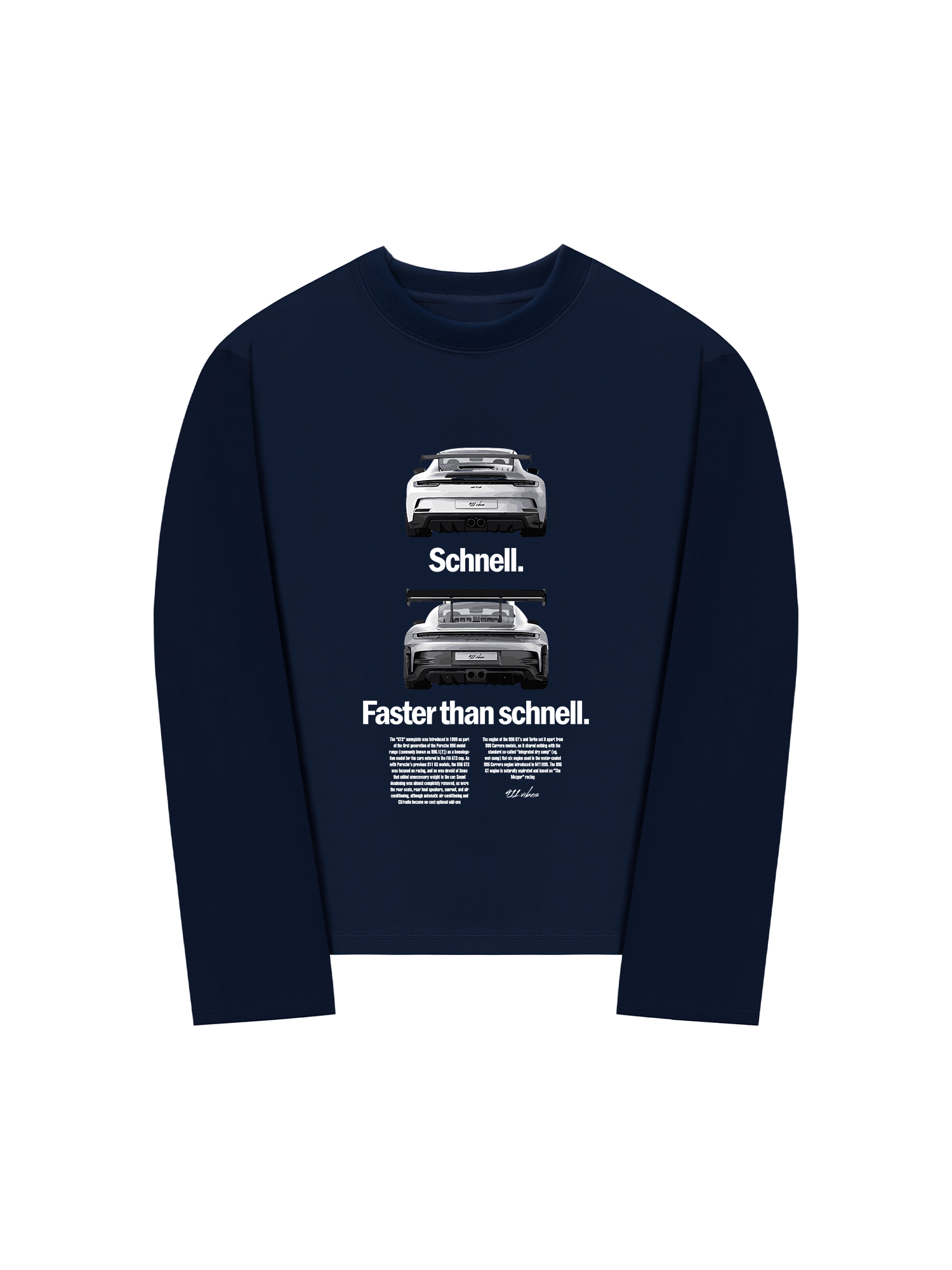 Áo Thun Dài Tay Porsche Faster Than Schnell