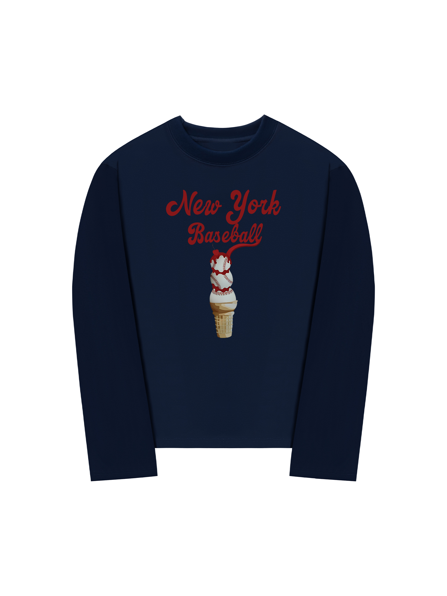 Áo Thun Dài Tay Baseball NewYork Ice Cream