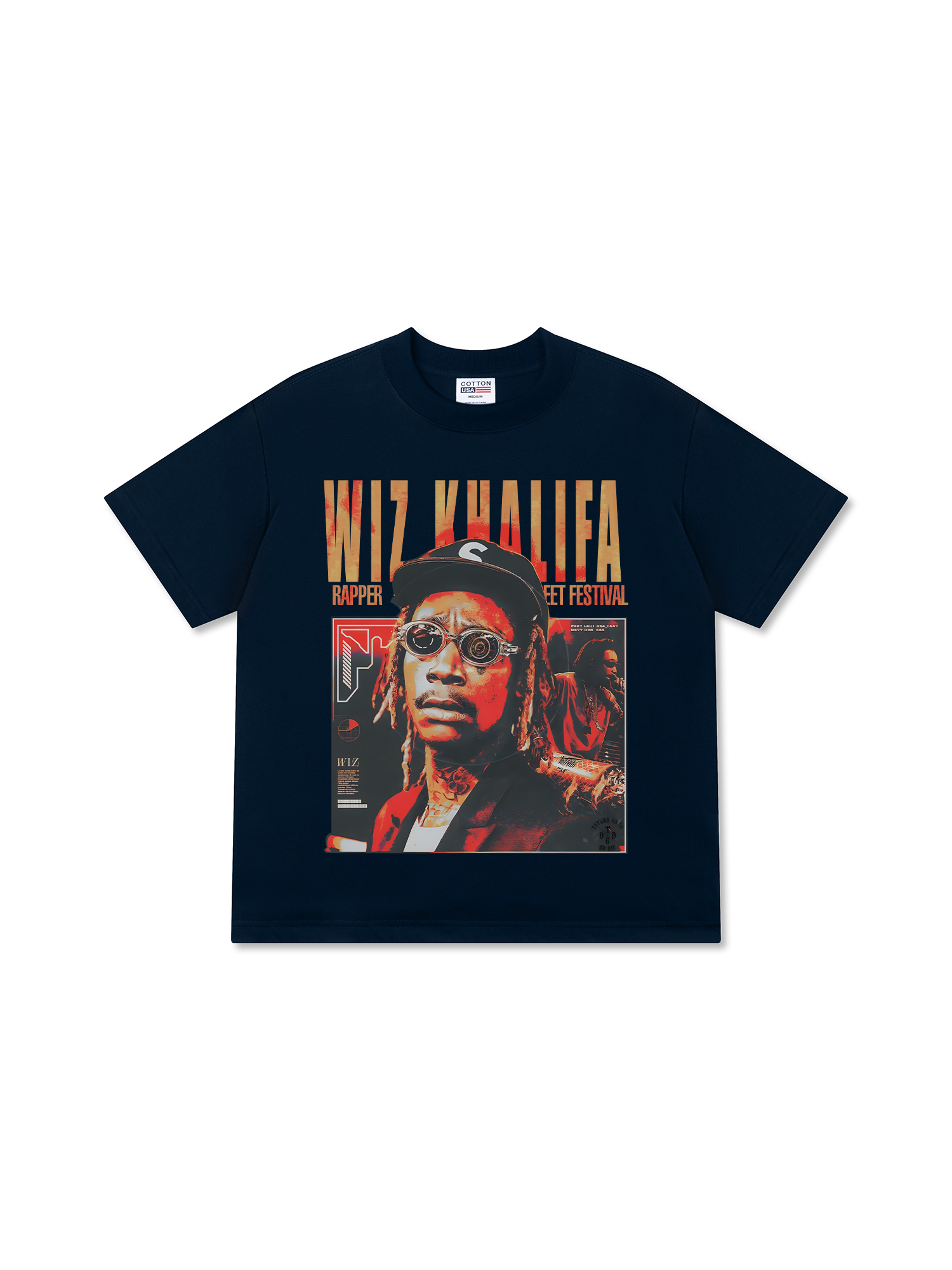 Áo Thun Relaxed Fit Rapper Wiz Khalifa Street Festival