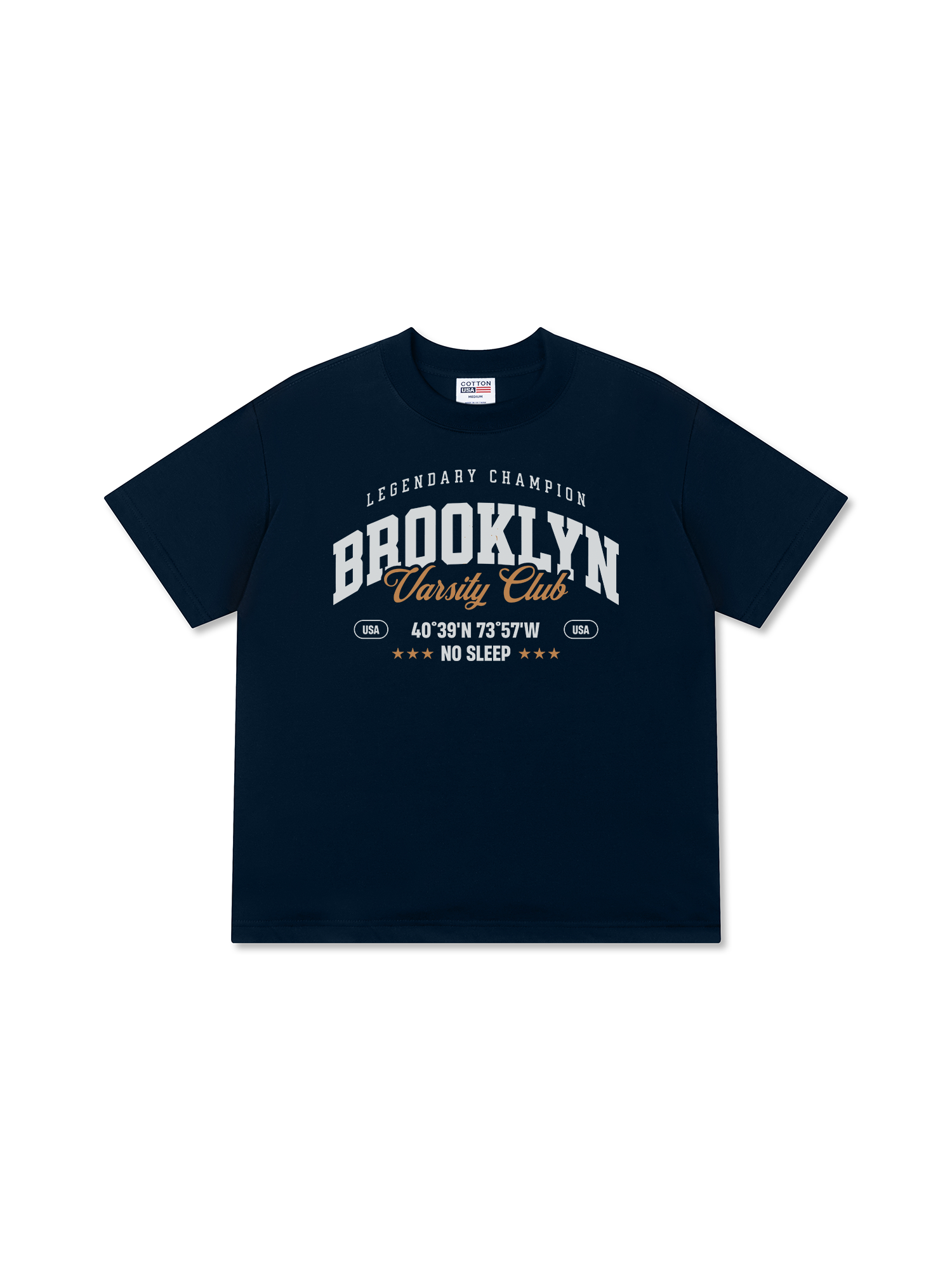 Áo Thun Relaxed Fit City Brooklyn Varsity Club