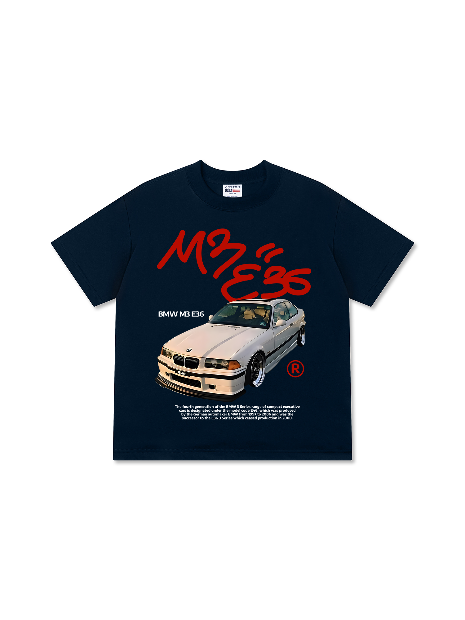 Áo Thun Relaxed Fit BMW M3E36 Street Style