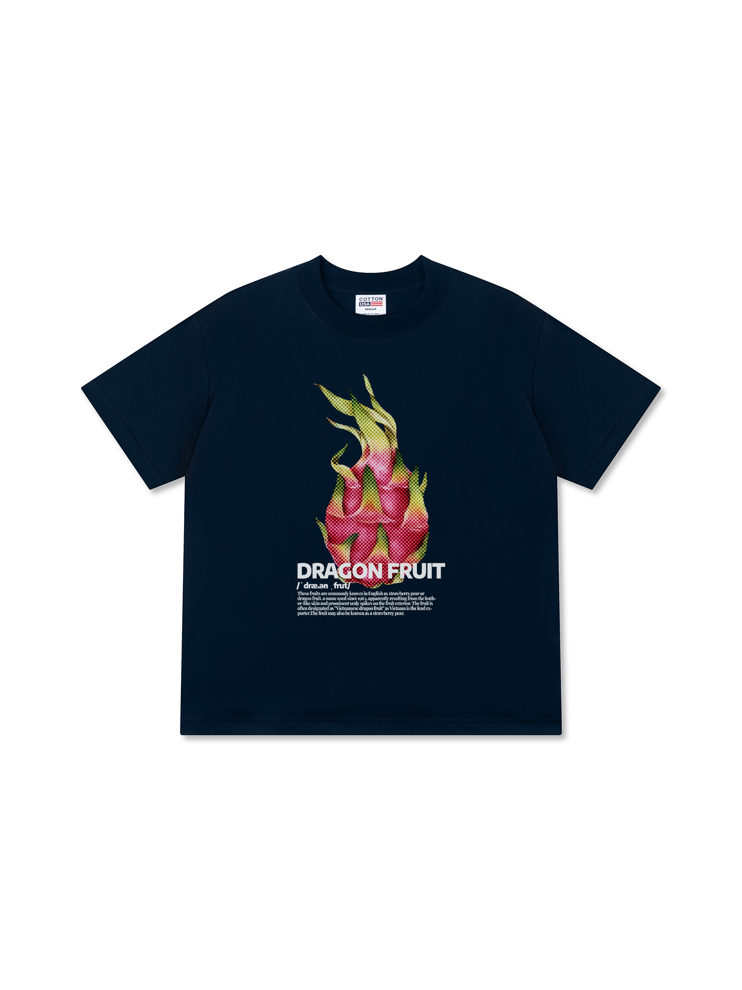 Áo Thun Relaxed Fit Tropical Dragon Fruit Retro