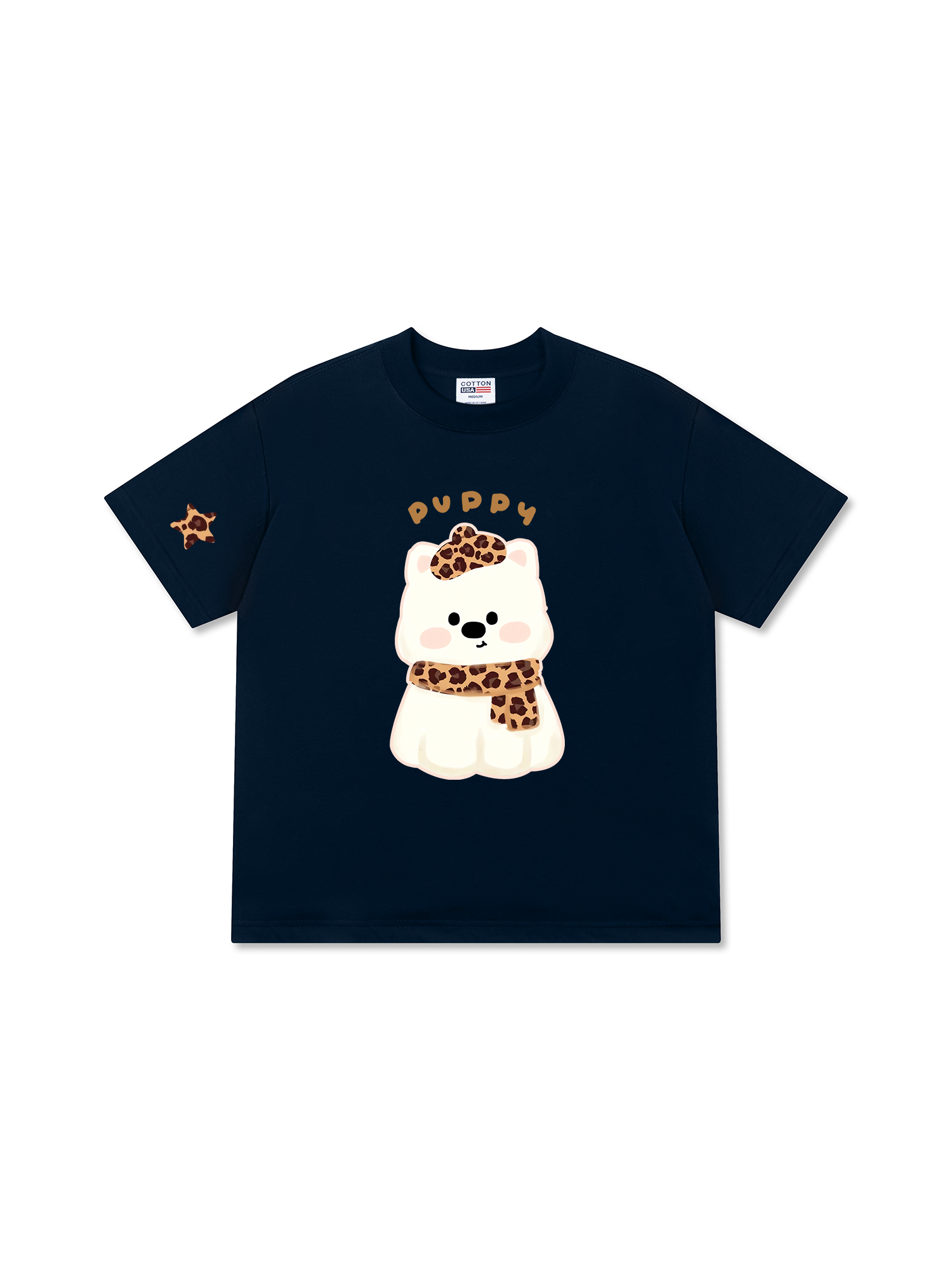 Áo Thun Relaxed Fit Soft Paw Leopard Puppy