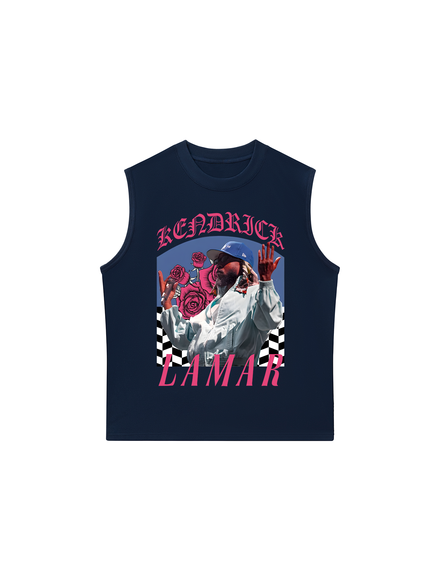 Áo Ba Lỗ Relaxed Fit Rapper Kendrick Lamar Roses
