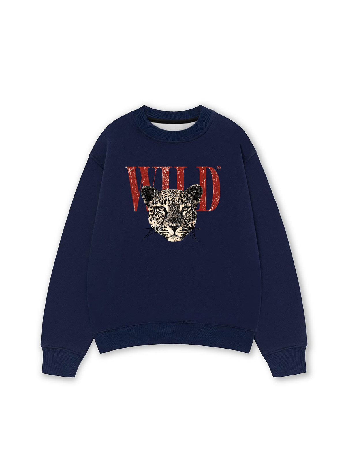 Áo Sweater Nỉ Hai Da Urban Leopard Crimson Wild