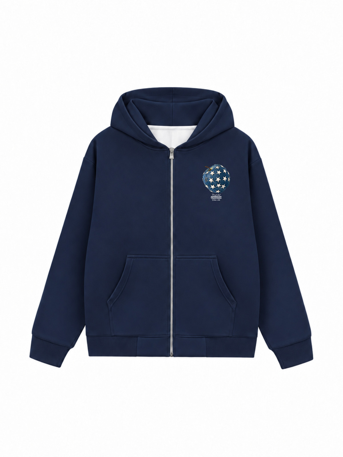 Áo Hoodie Zip Nỉ Hai Da Jeans Star Apple